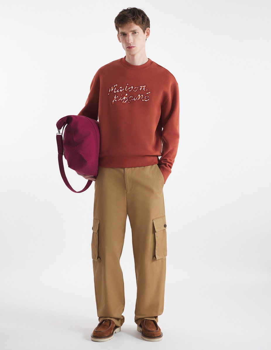 MAISON KITSUNE HANDWRITING GINGHAM COMFORT SWEATSHIRT - 2