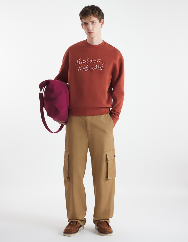 Maison Kitsuné MAISON KITSUNE HANDWRITING GINGHAM COMFORT SWEATSHIRT outlook