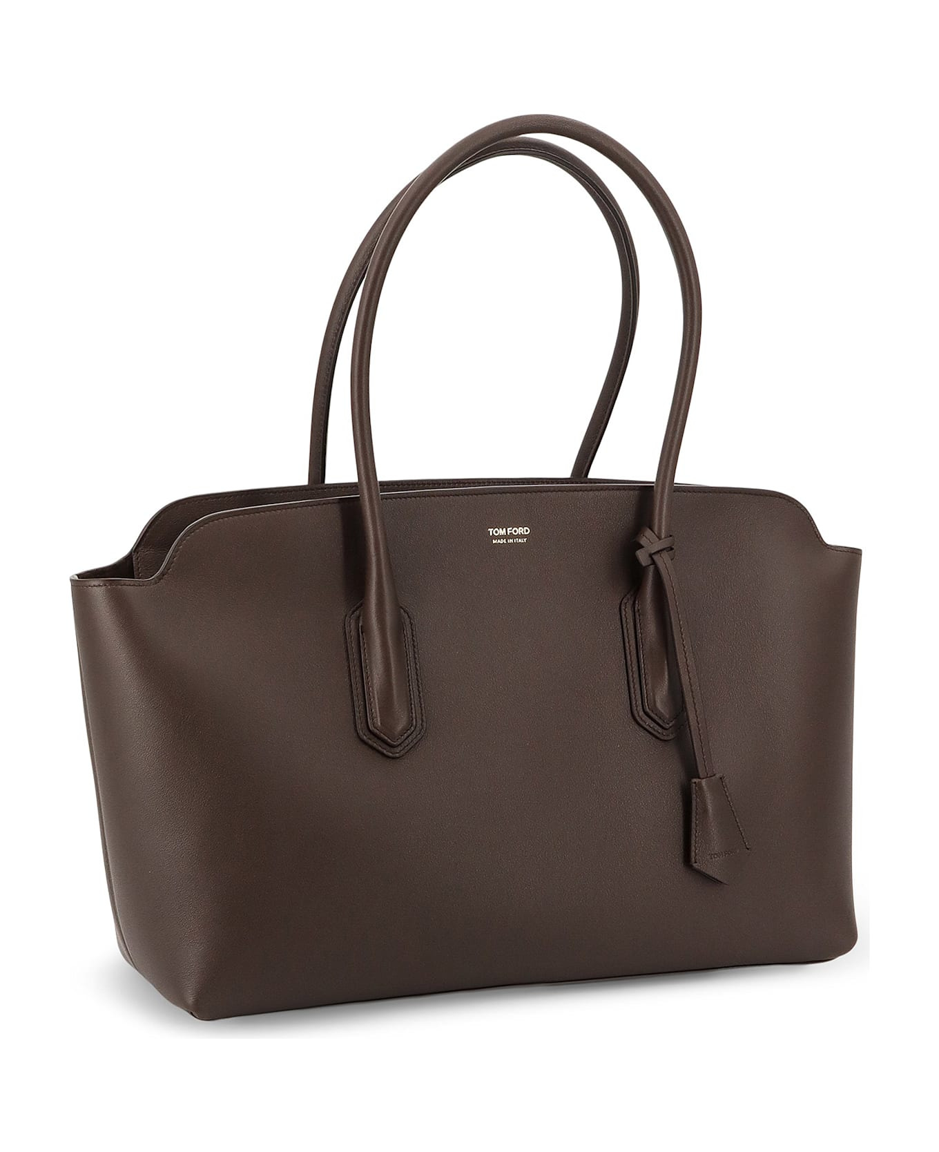 Leather Shoulder Bag With Logo - 3