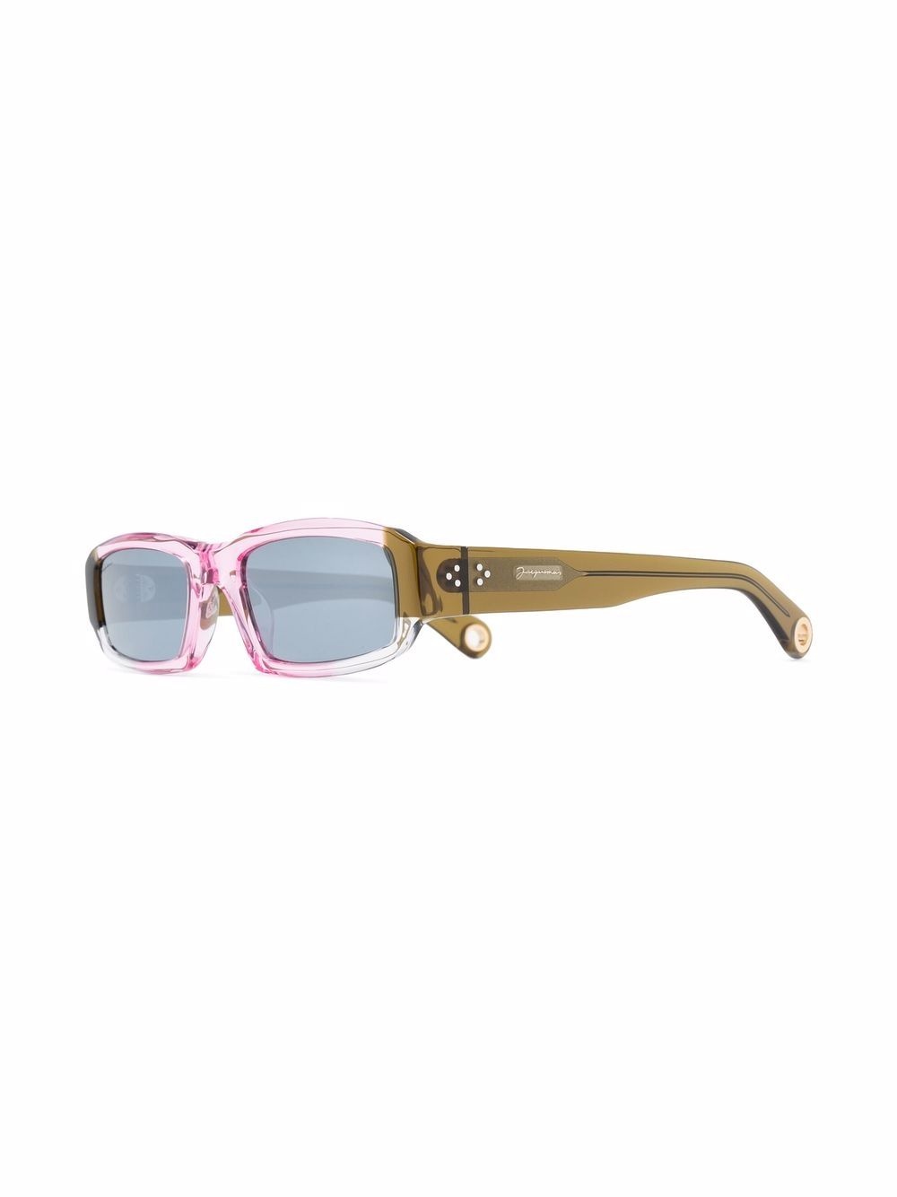 thin square frame sunglasses - 2