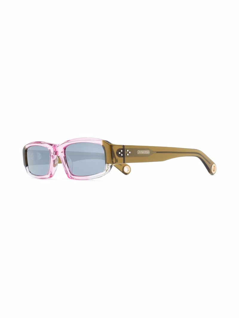 JACQUEMUS thin square frame sunglasses outlook