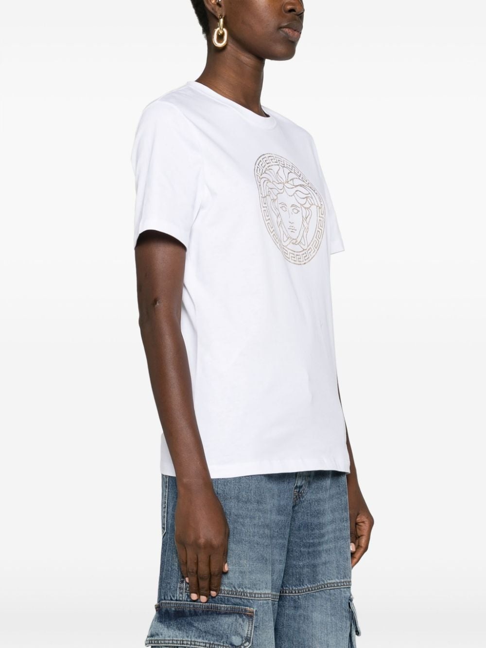 Medusa Head-print cotton T-shirt - 3