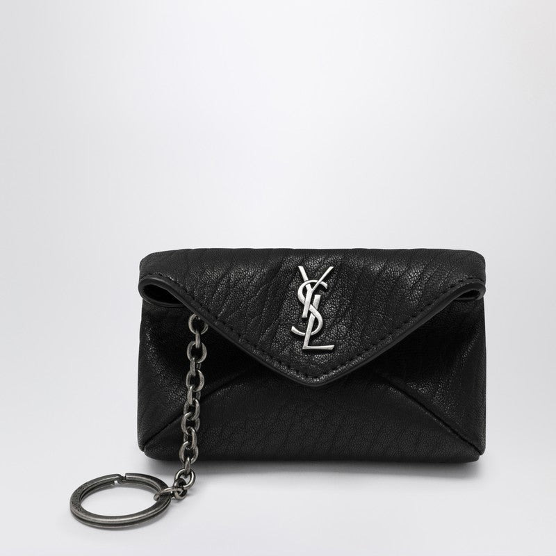 Saint Laurent Keychain case Envelope Cassandre black - 1