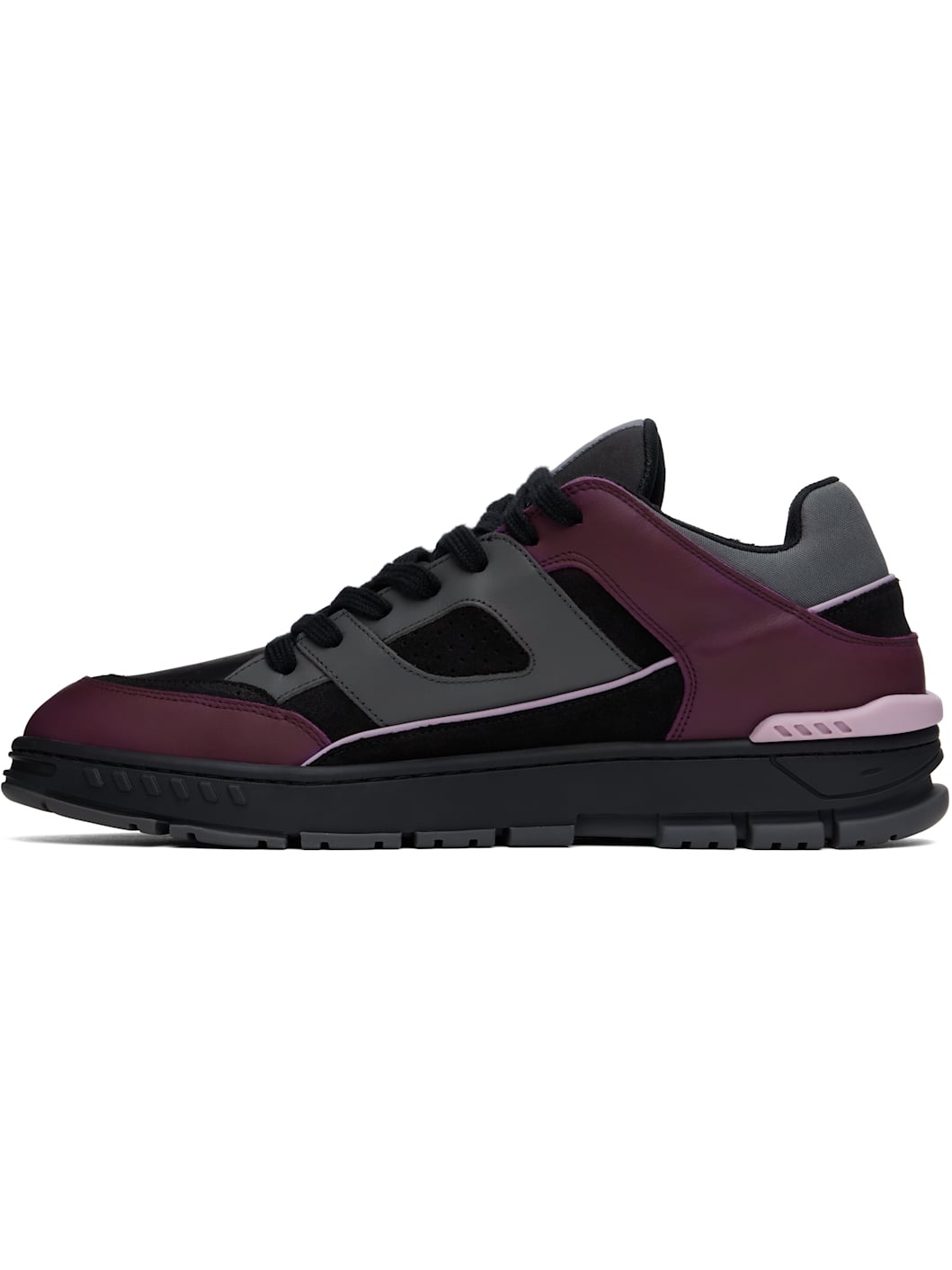 Black & Burgundy Area Lo Sneakers - 3