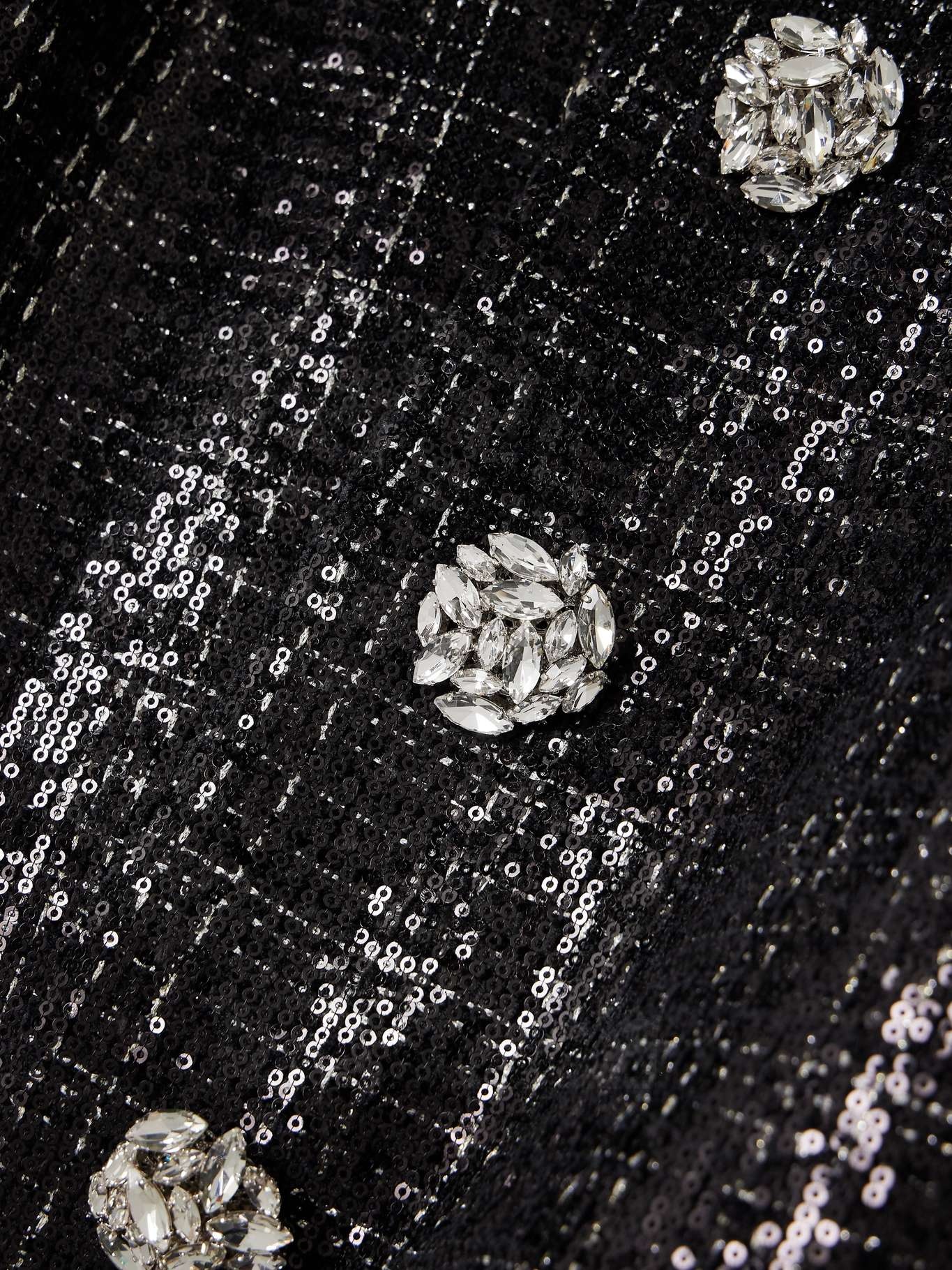 Crystal-embellished sequined tweed jacket - 4