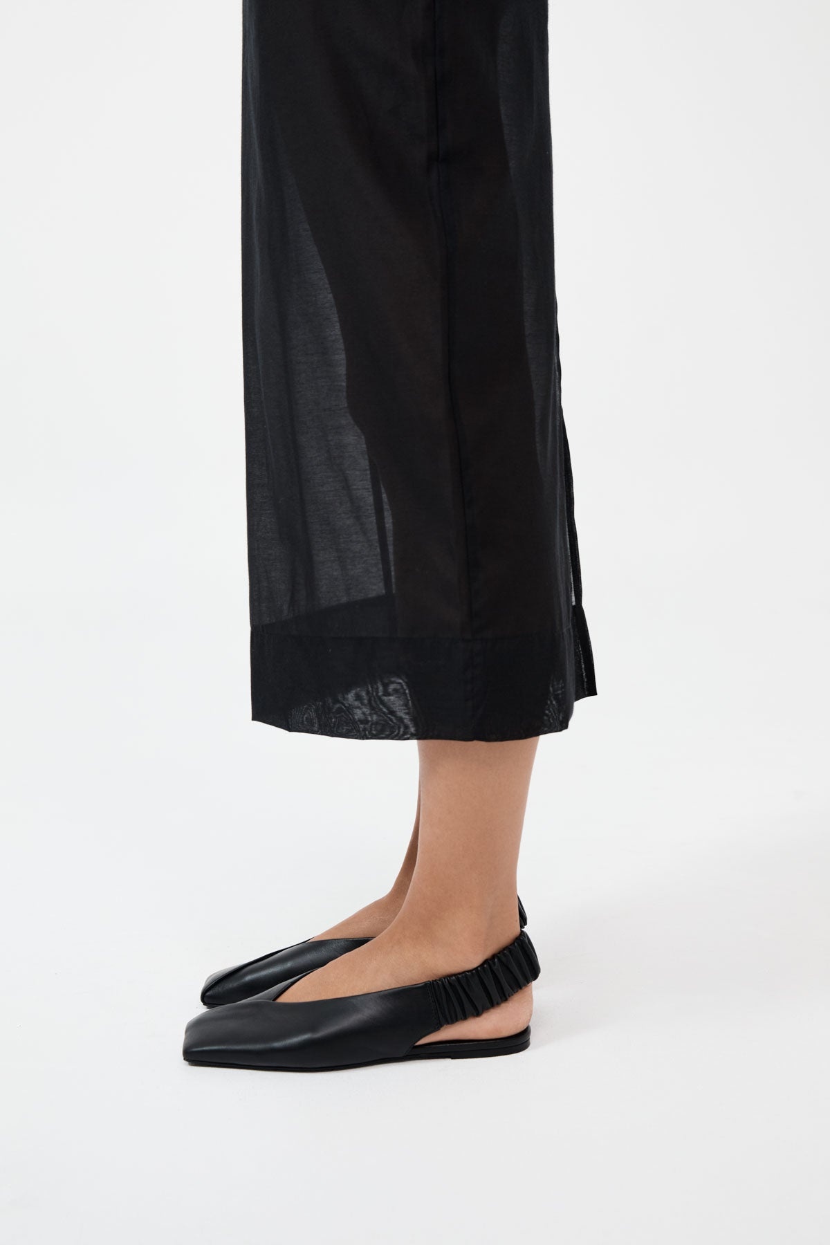 Envelope Sling Back Flat - Black - 3