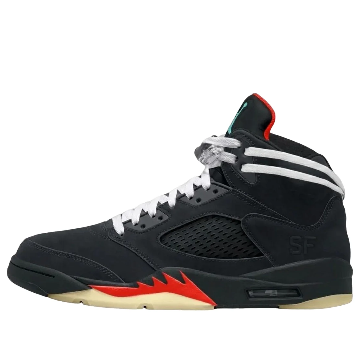 Air Jordan 5 Retro x Solefly 'Black Aurora Green' IU0734-001 - 1