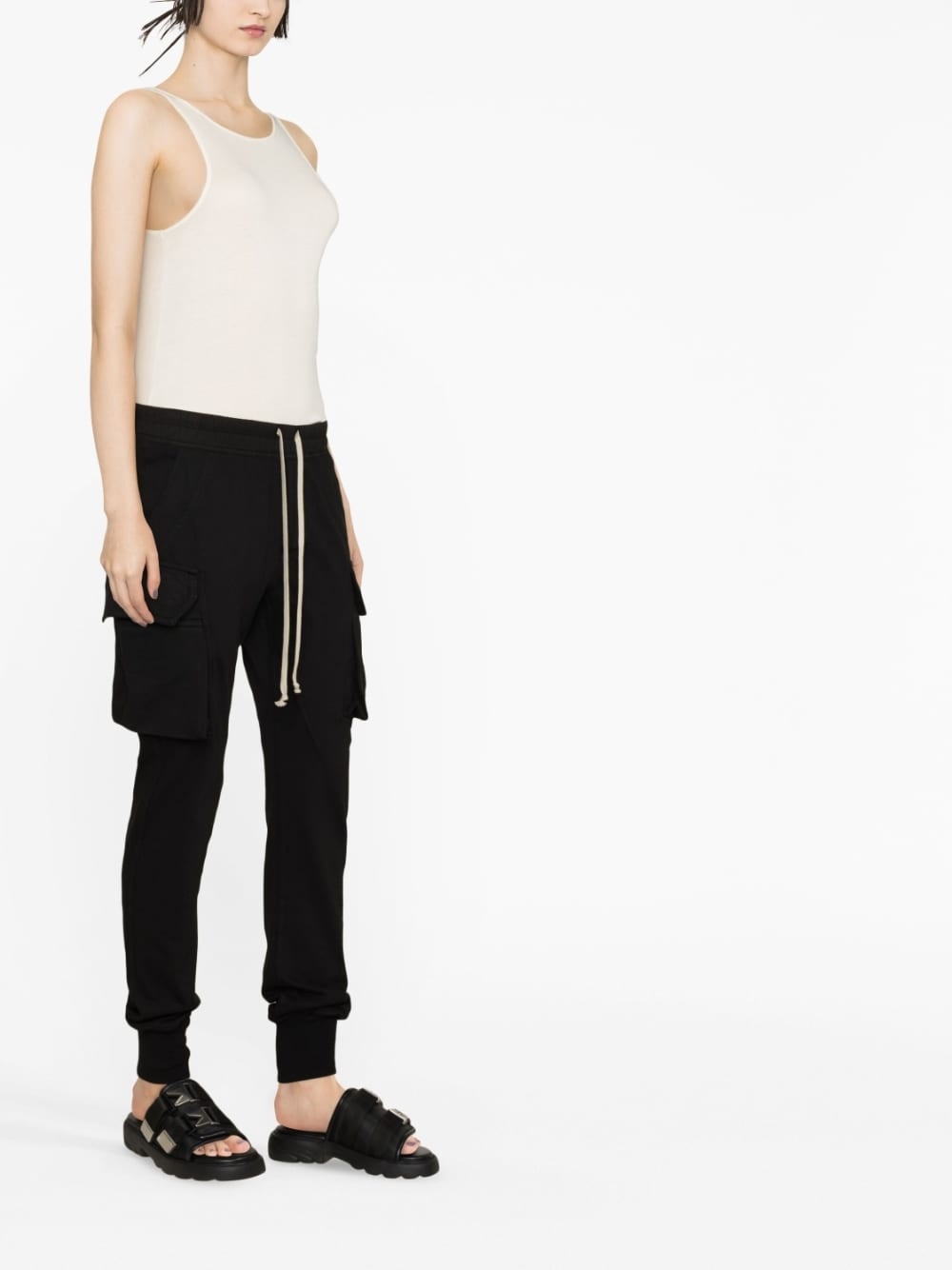 drawstring-waist track pants - 3