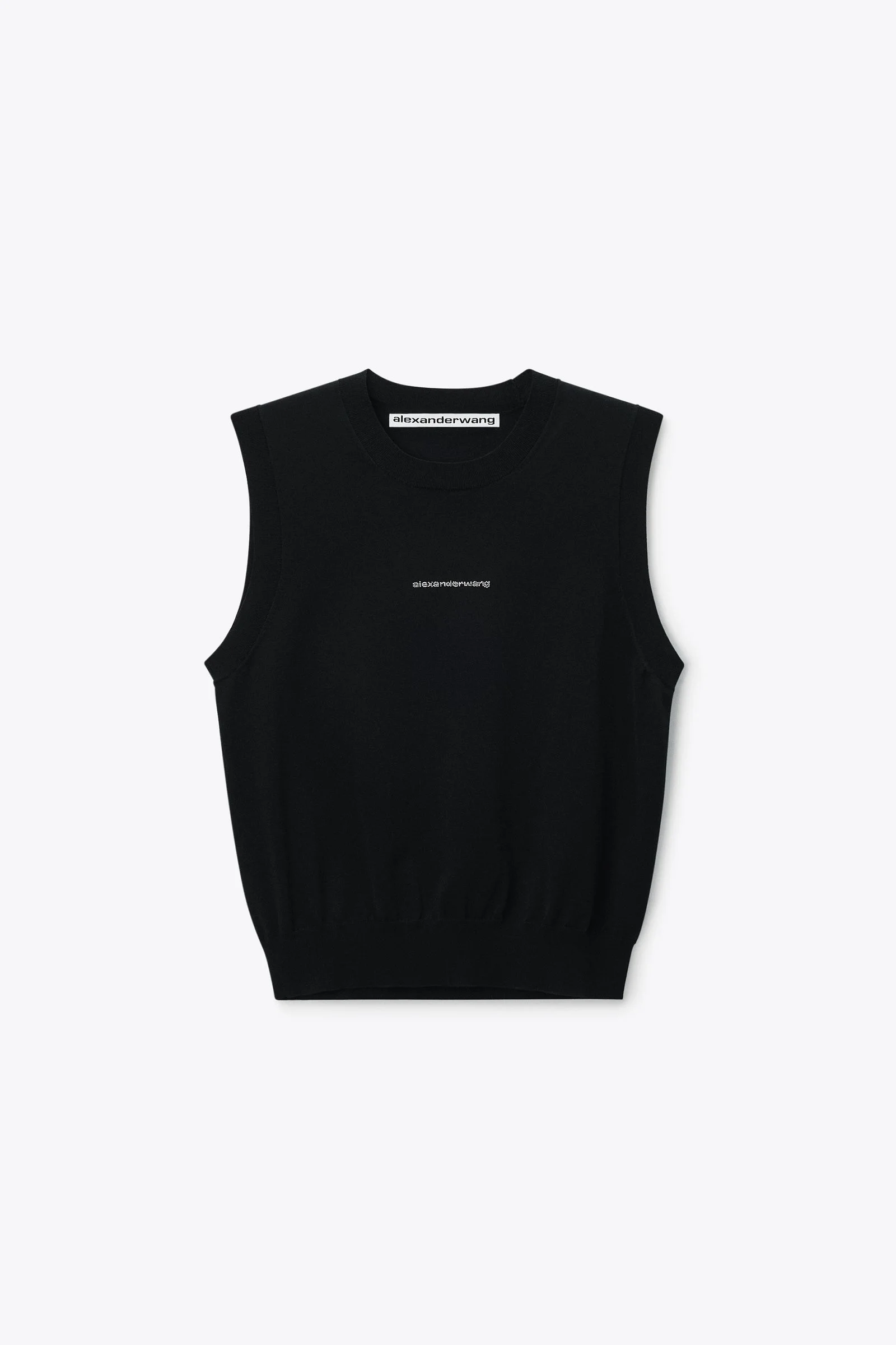 crystal hotfix logo tank - 1