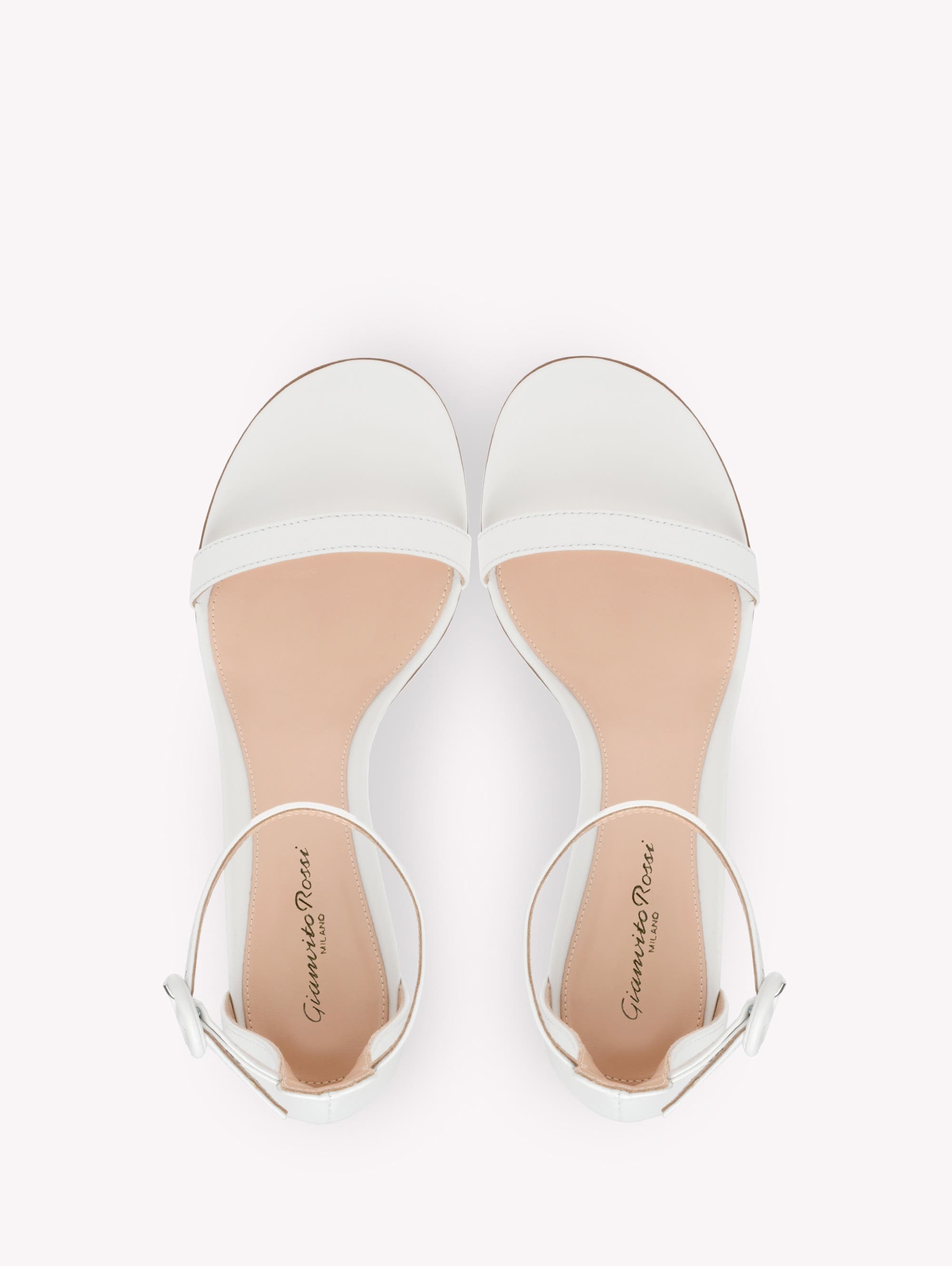 Gianvito Rossi Gaeta 45 Sandals in White at Nordstrom - 3