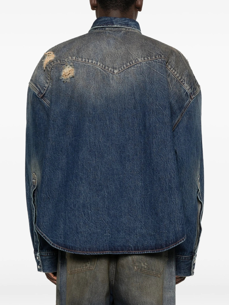 Vetements Distressed Flap-pocket Shirt 4