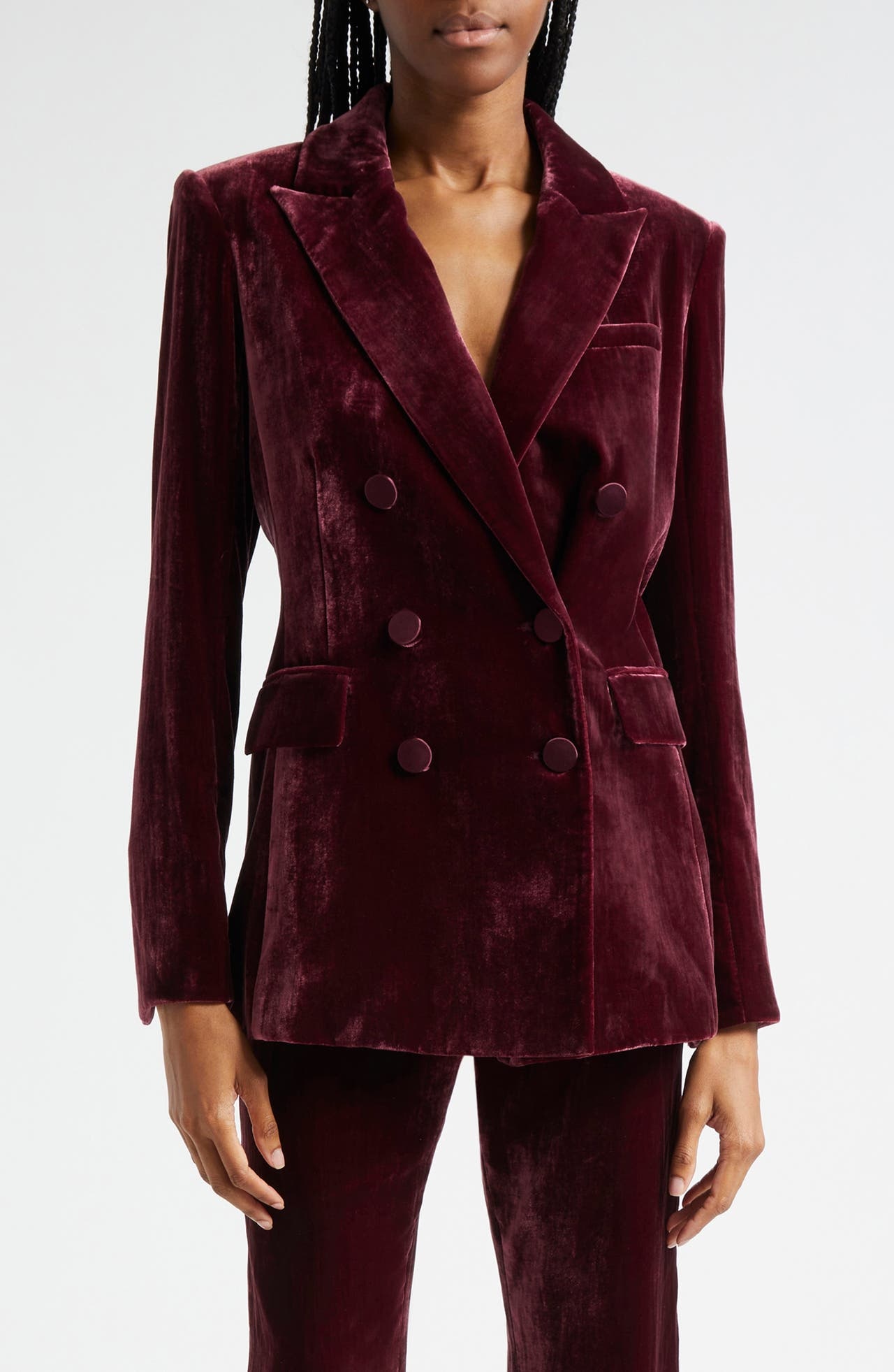 Veronica Beard Elliette Dickey Jacket in Wine at Nordstrom - 1