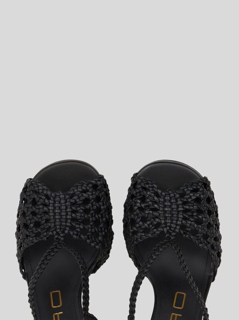 Etro WOVEN HIGH-HEELED SANDALS outlook