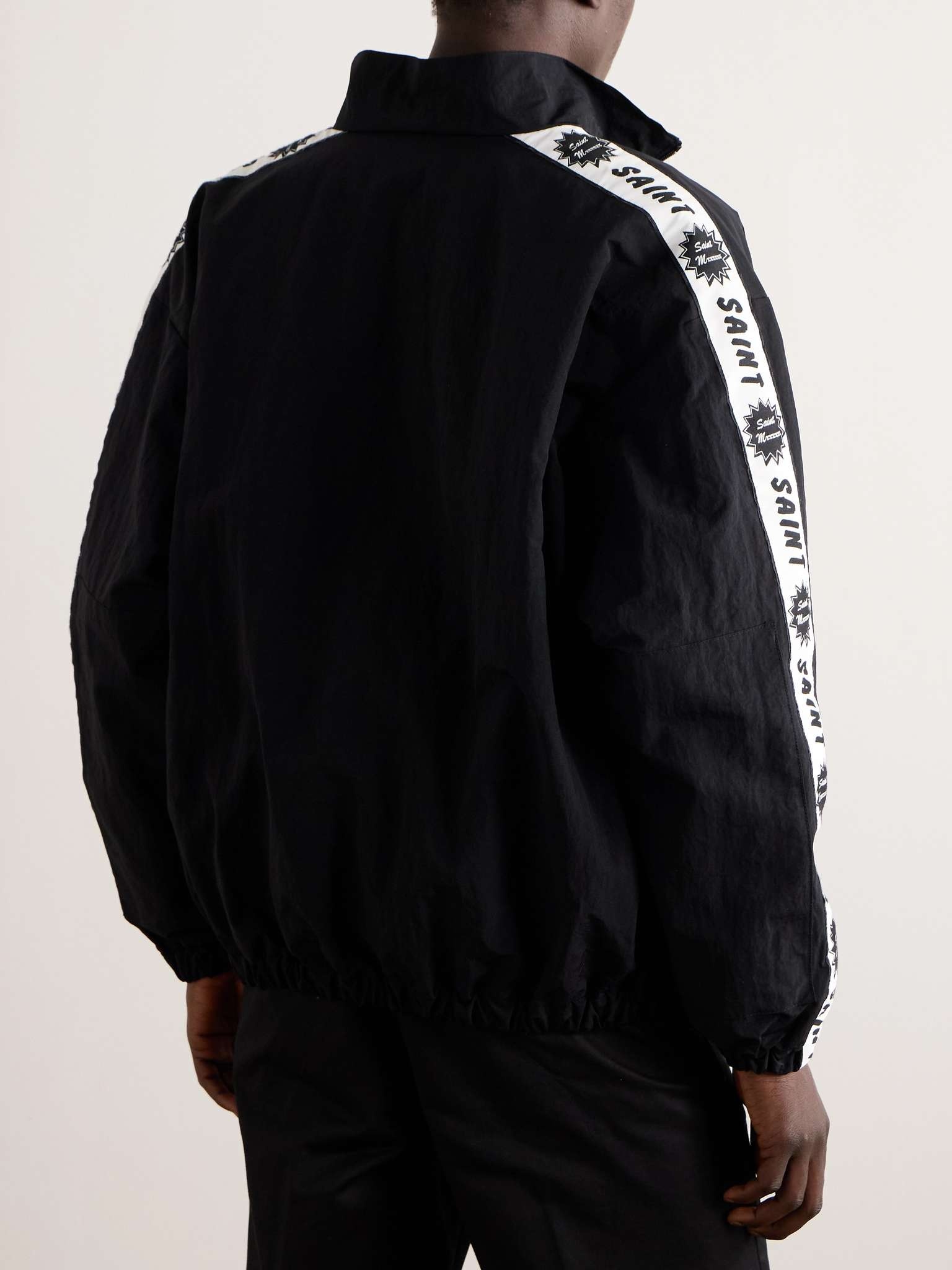 Appliquéd Logo-Embroidered Shell Jacket - 4