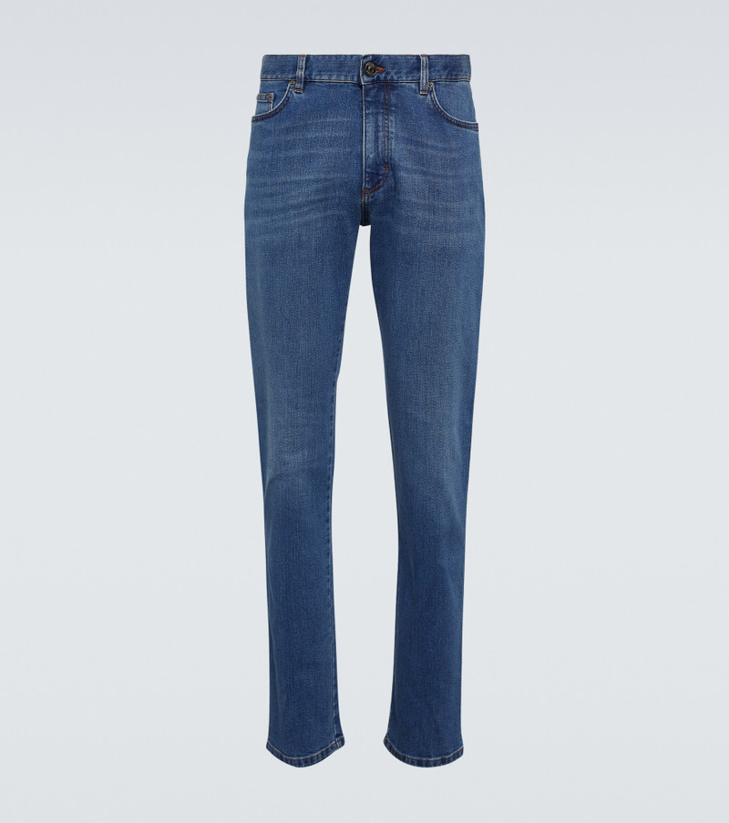 Mid-rise skinny jeans 1