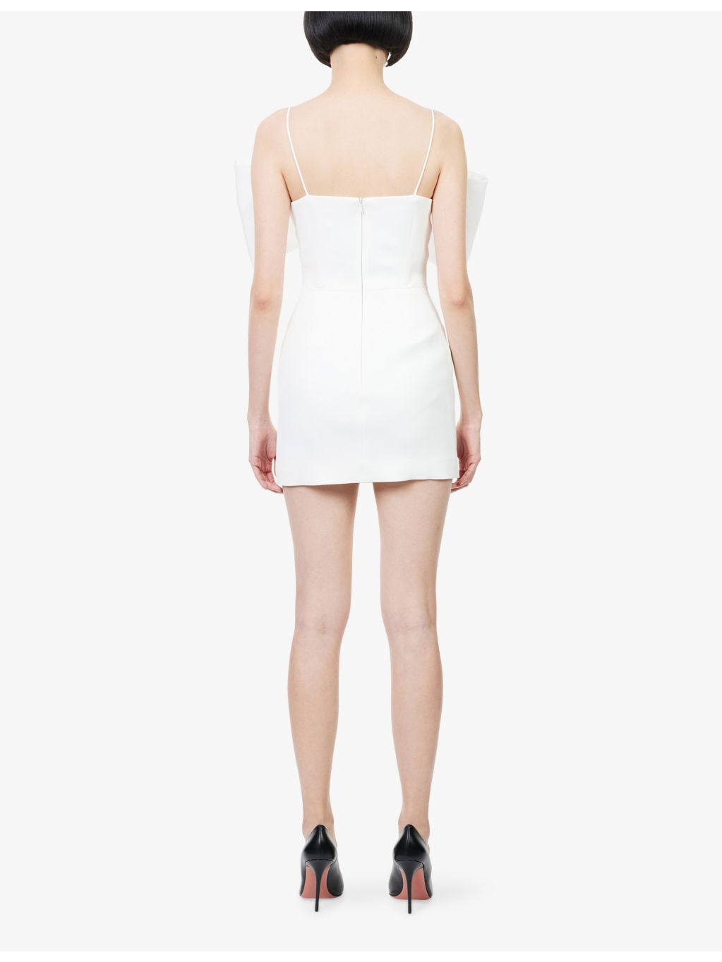 Strapless Bow Woven Mini Dress - 4