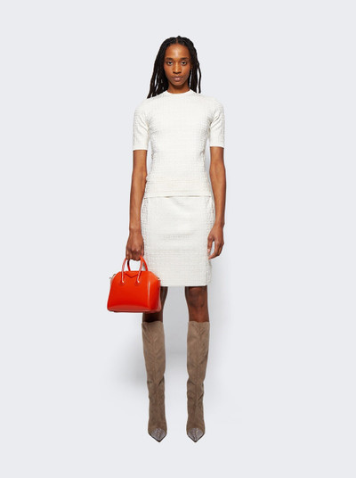 Givenchy Knit 4G Straight Skirt Ivory outlook