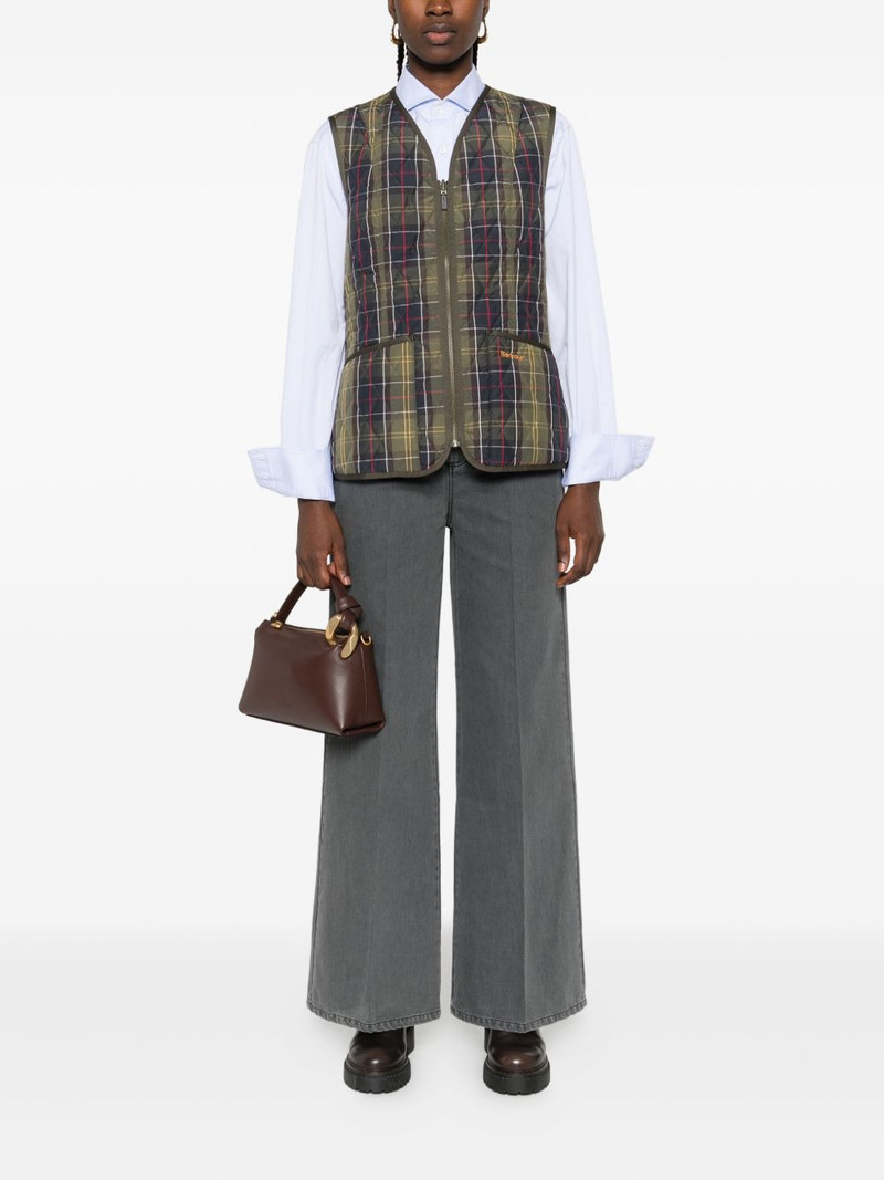 Barbour quilted tartan gilet outlook