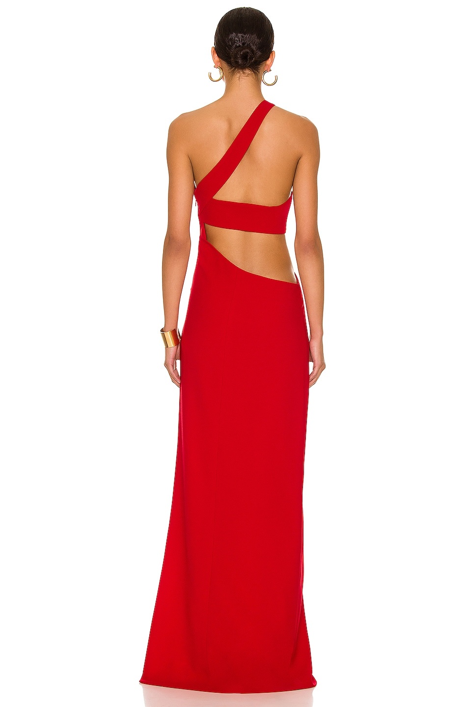 One Shoulder Cut Out Gown - 4