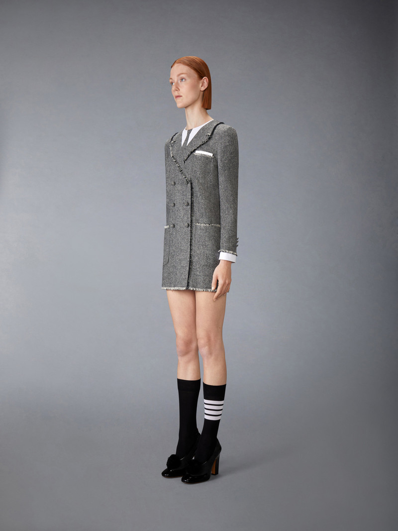 SOLID DONEGAL TWEED TROMPE L'OEIL DRESS 3