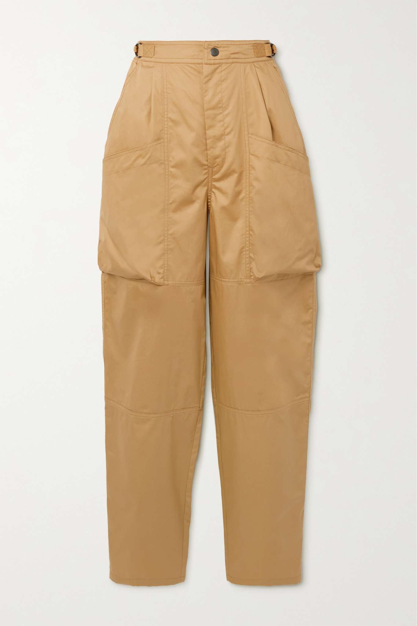 Ferima paneled coated-cotton tapered pants - 1