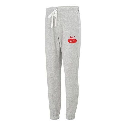 Men's Nike Large Logo Printing Loose Casual Sports Pants/Trousers/Joggers Autumn Gray DM5472-050 - 1