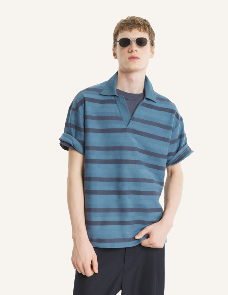 Maison Kitsuné OVERSIZE STRIPED POLO outlook
