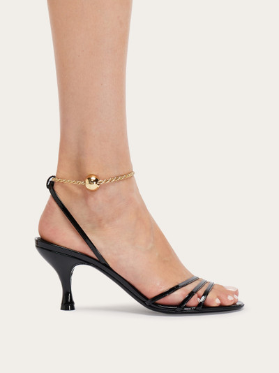 FERRAGAMO Sandal with ankle chain outlook