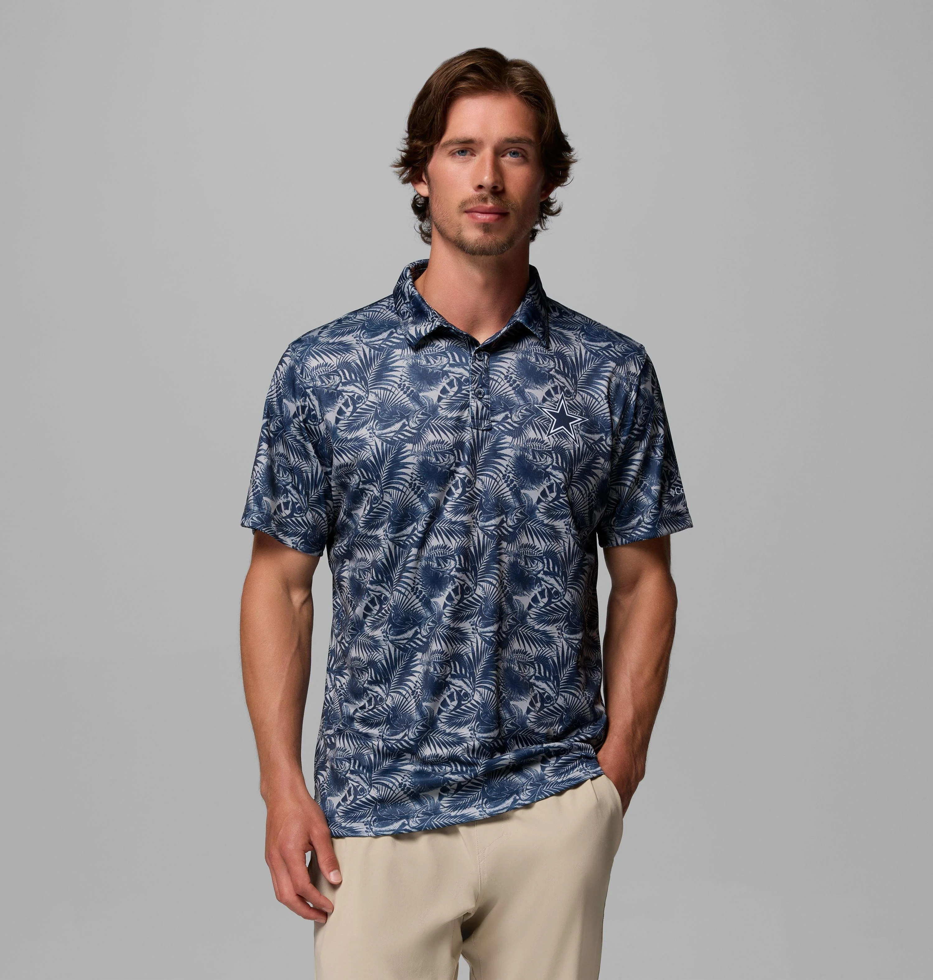 Men's PFG Super Terminal Tackle Polo - Dallas Cowboys - 1