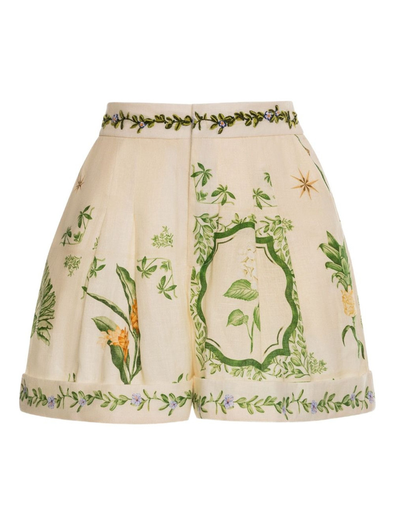 Agua by Agua Bendita Rommy Wild pleated shorts outlook