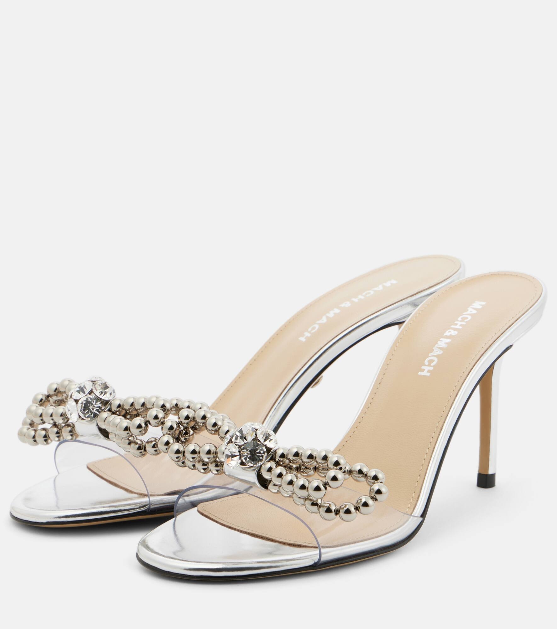 Double Bow embellished sandals - 4