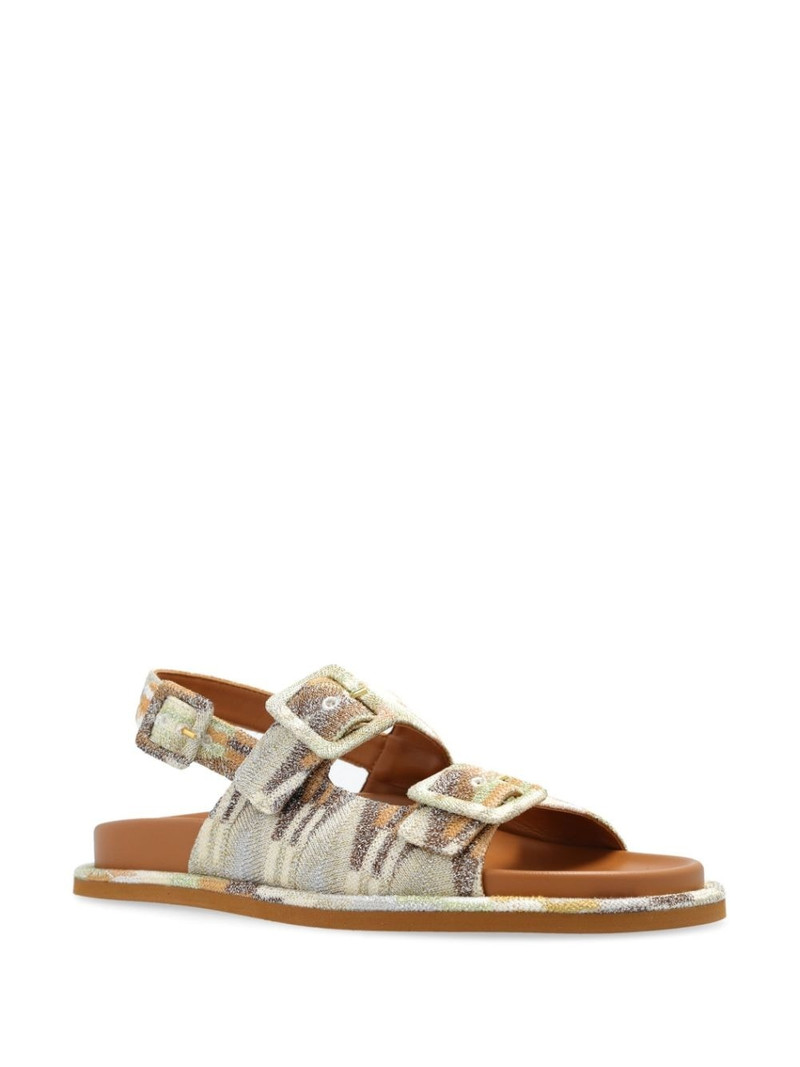 Missoni Missoni open toe leather sandals outlook