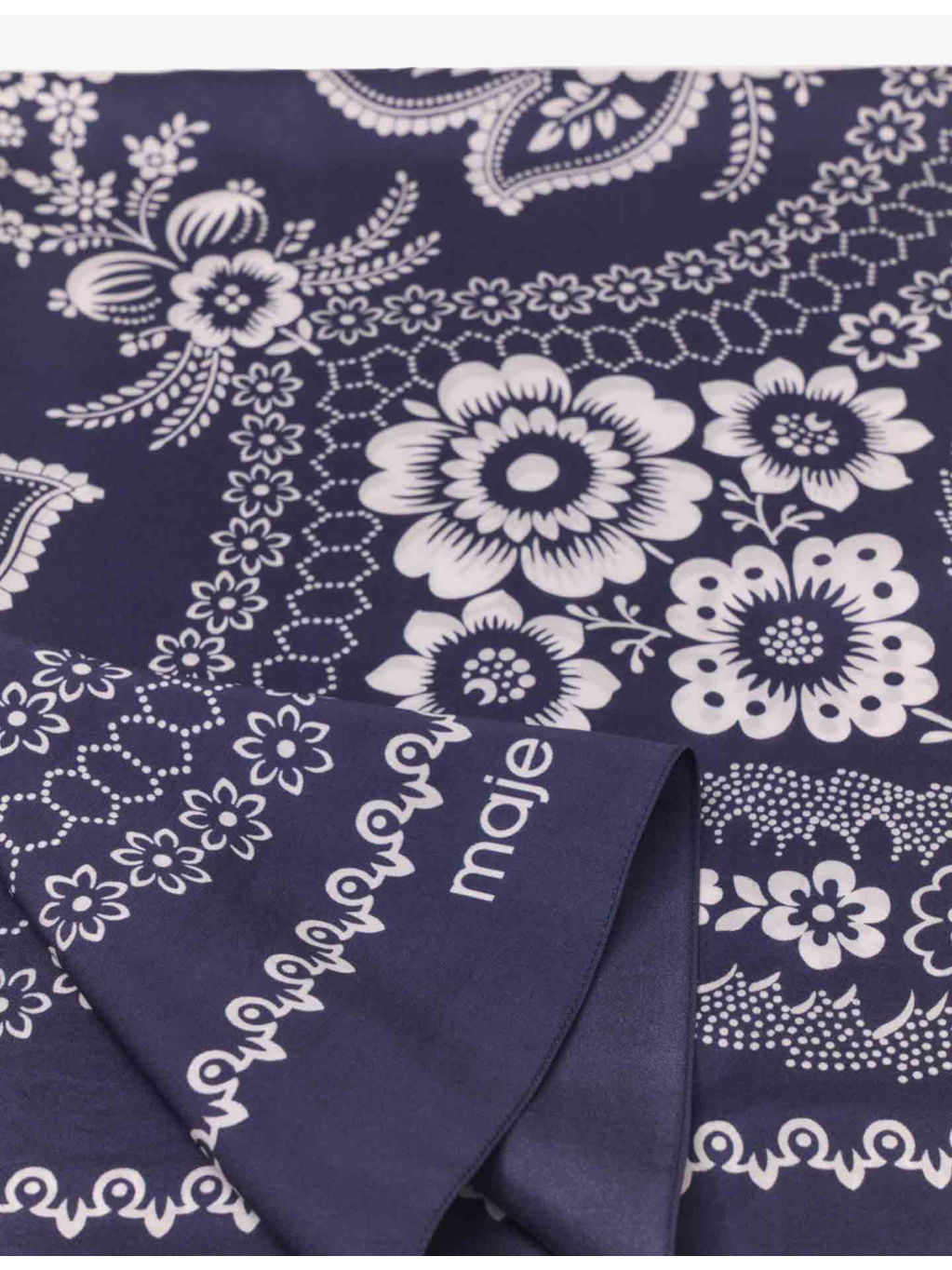 Bandana-Print Silk Scarf - 4