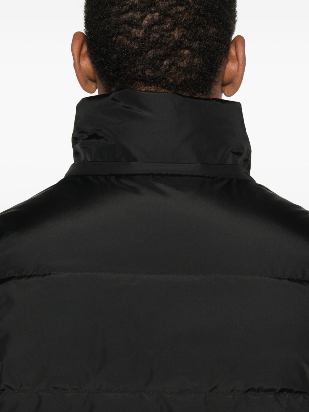 Valentino Men Quilted Down Jacket With Hood - 3