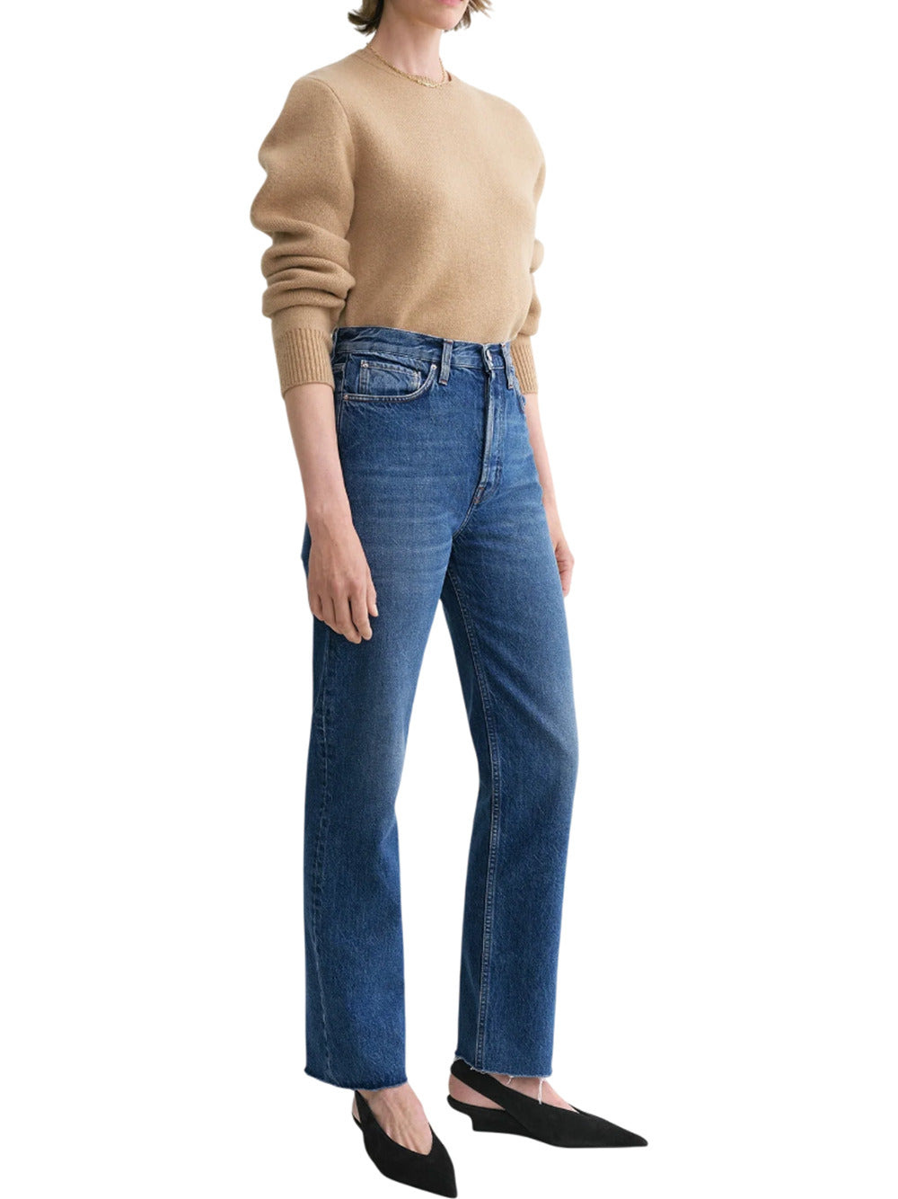 Toteme Women Medium Blue Classic Cut Denim - 3