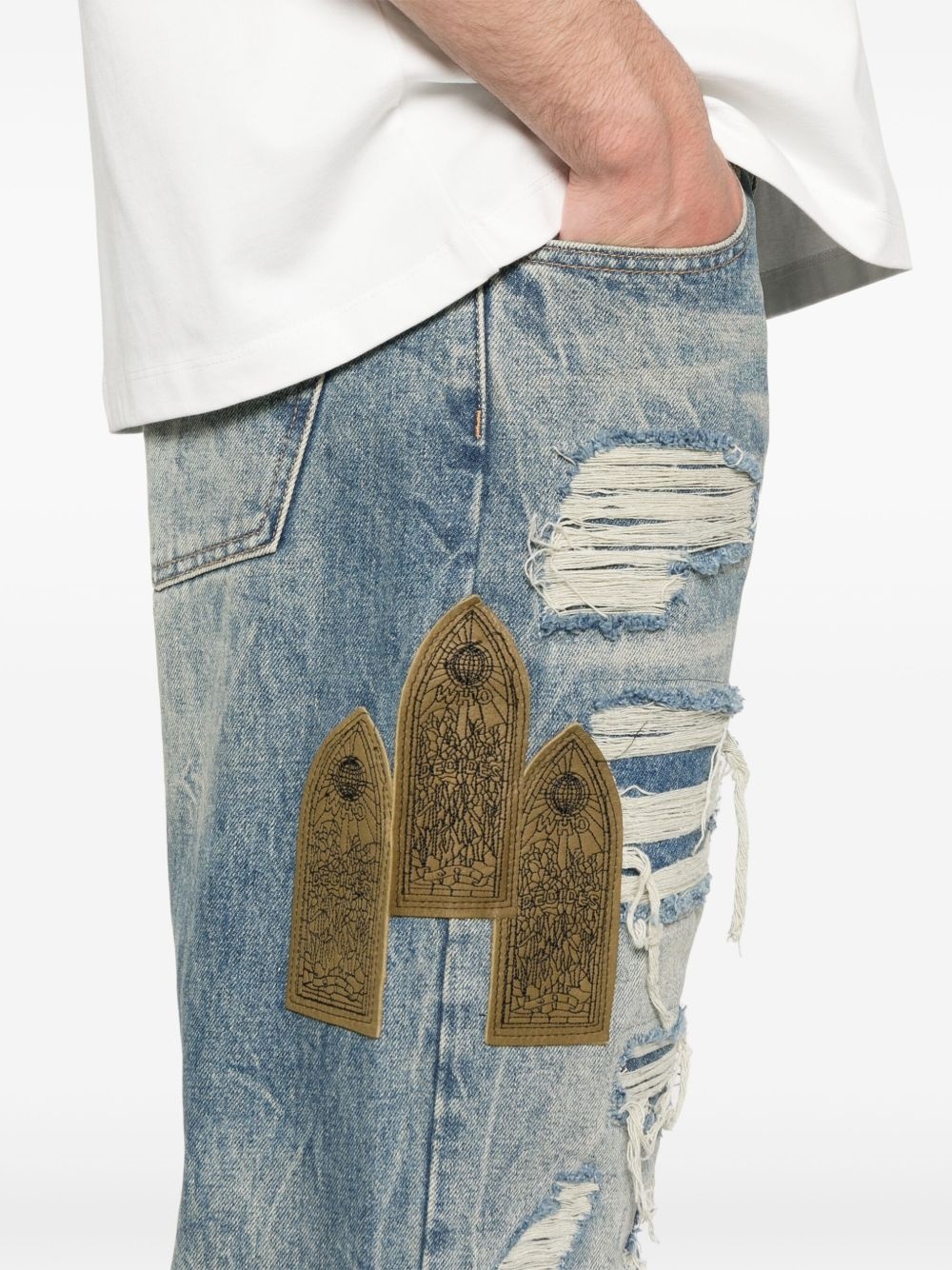 Side Patch Relaxation jeans - 5