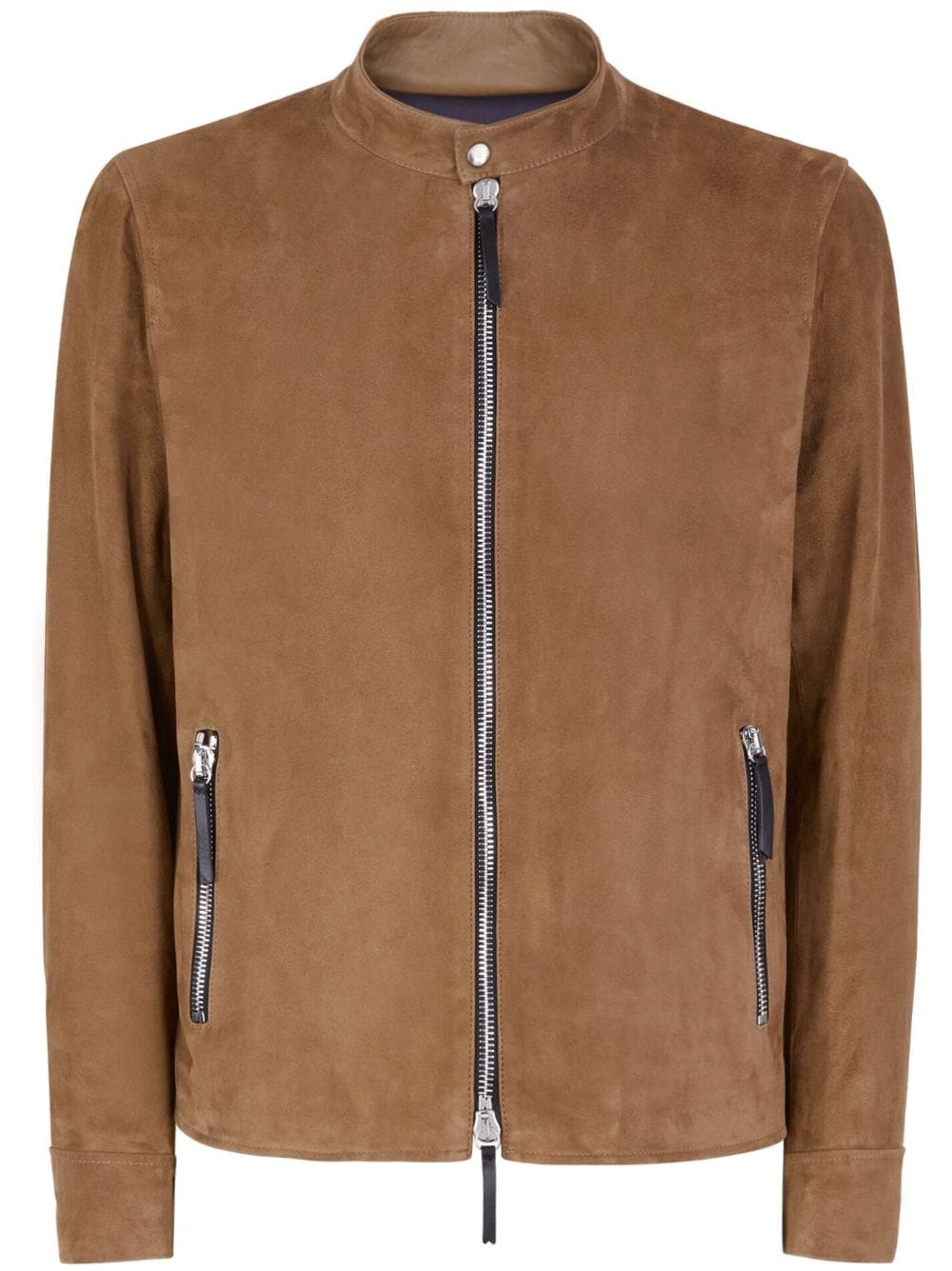 Oscar zip-up suede jacket - 1