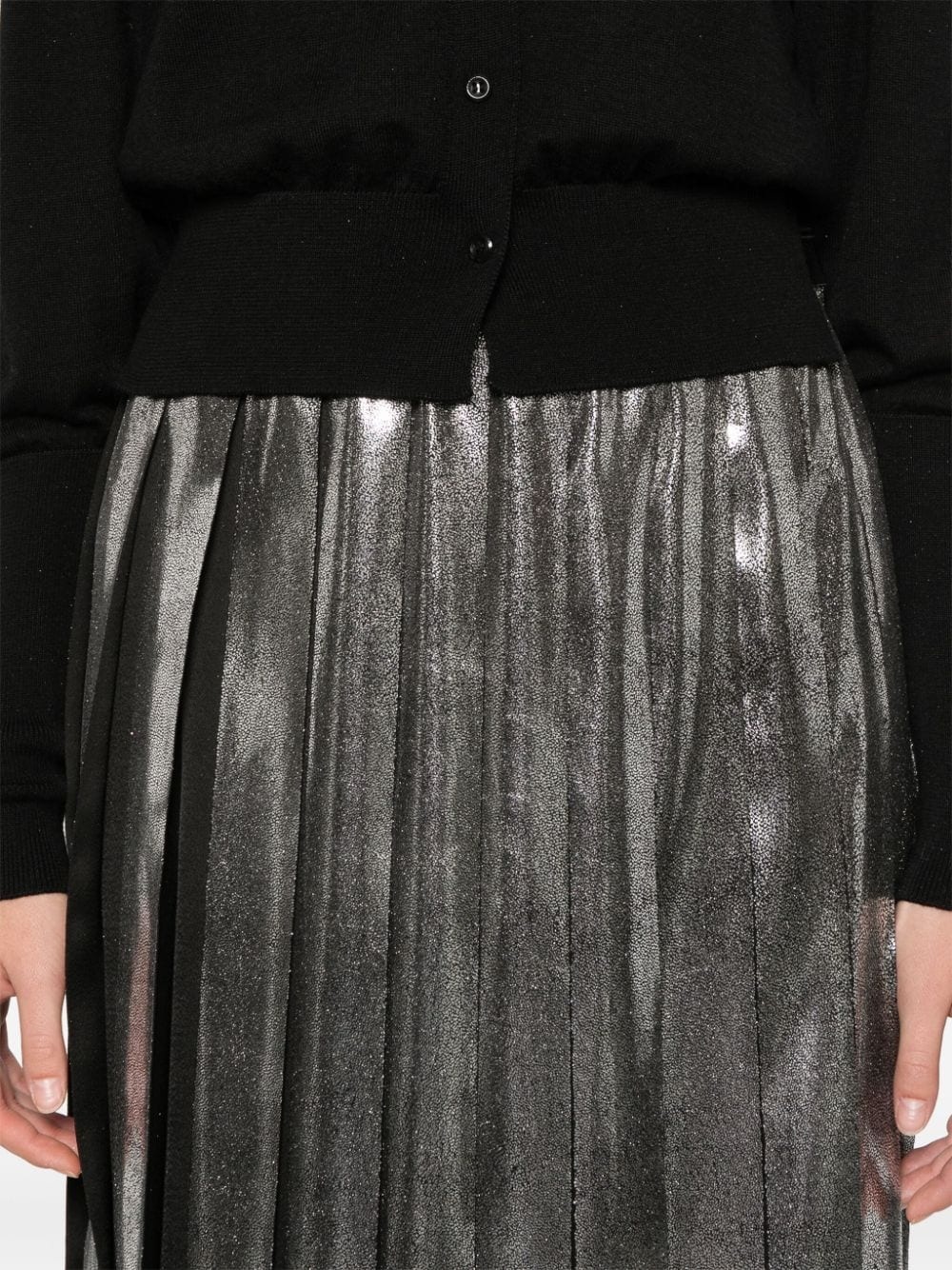 pleated midi skirt - 5
