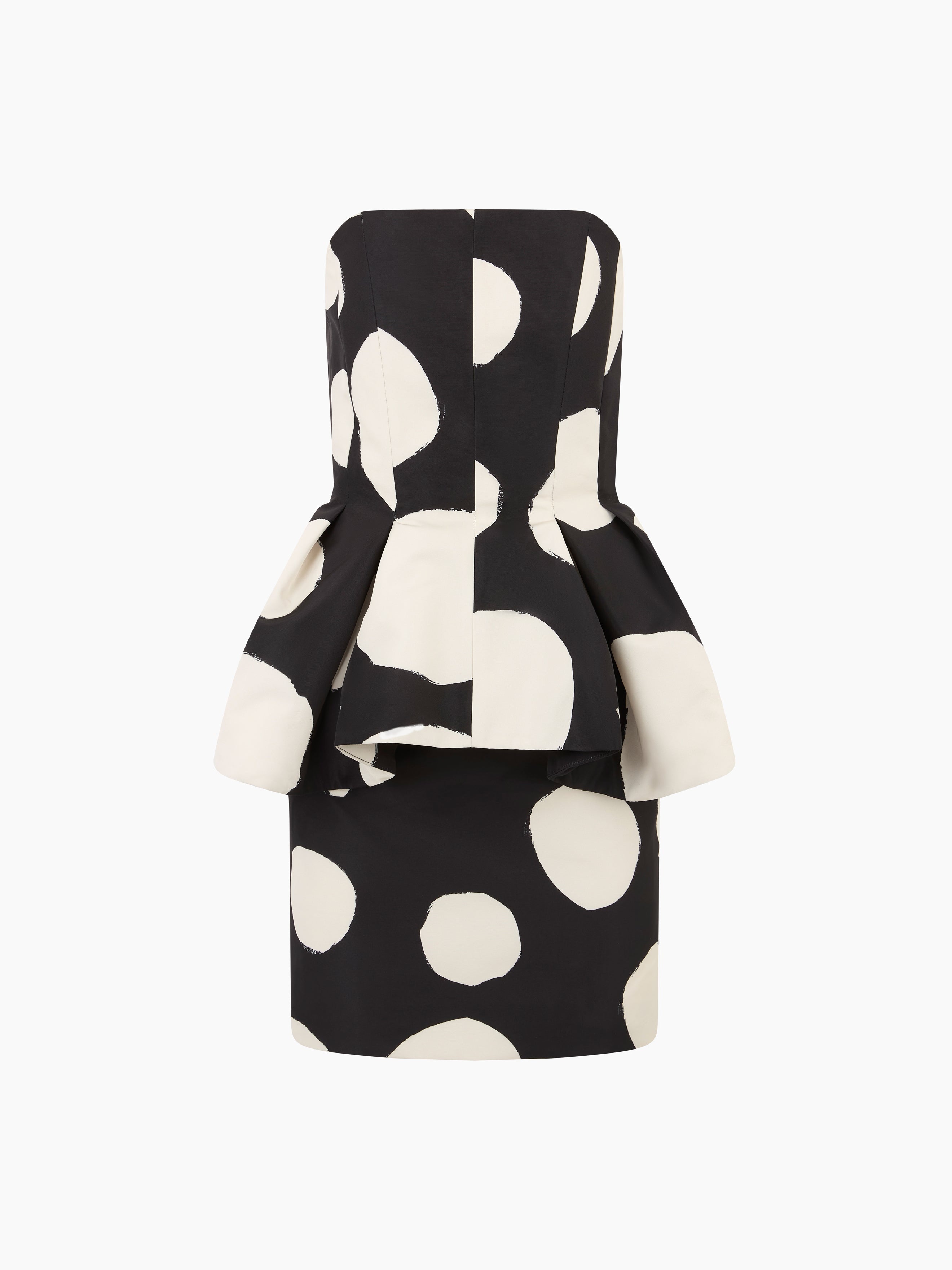 BUSTIER MINI-DRESS WITH PEPLUM - 5