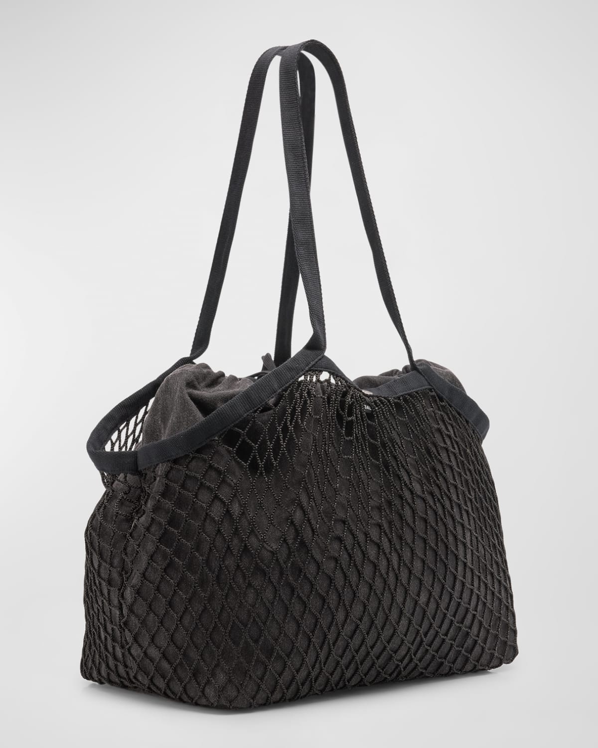 【Balenciaga】SALE!! 24/7 WASHED CANVAS/FISHNET TOTE BAG Balenciaga 24/7 Medium Washed Canvas and Fishnet Tote Bag
