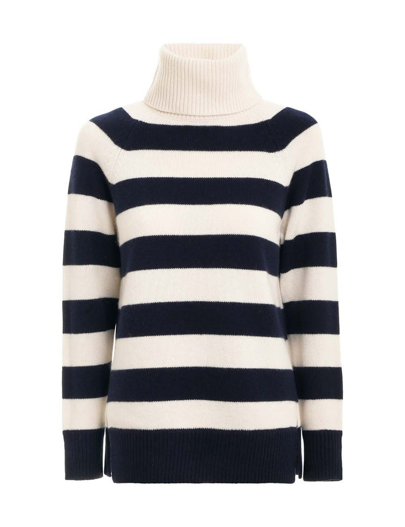 STRIPED ROLL NECK SWEATER 1