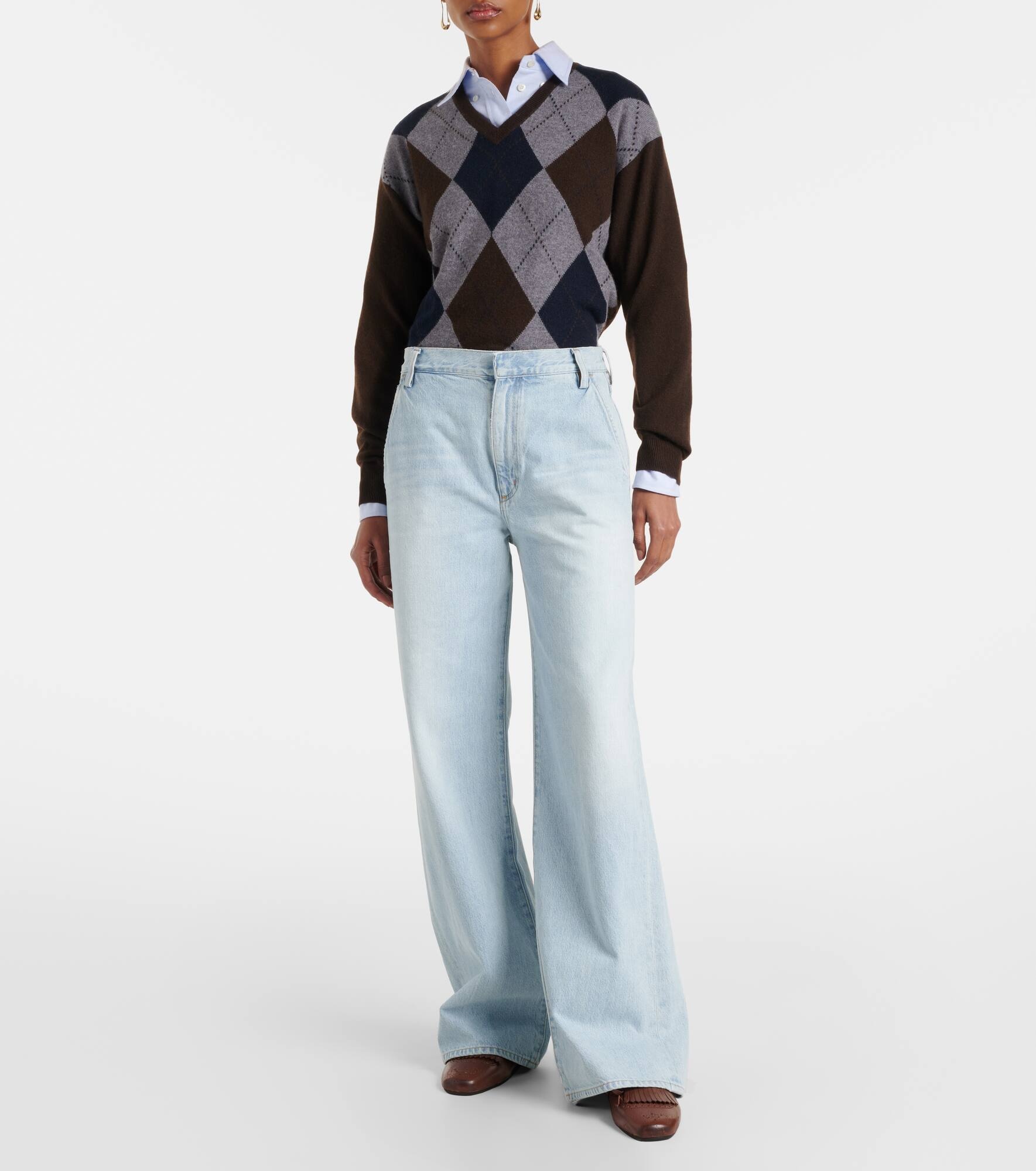 Shona high-rise wide-leg jeans - 7
