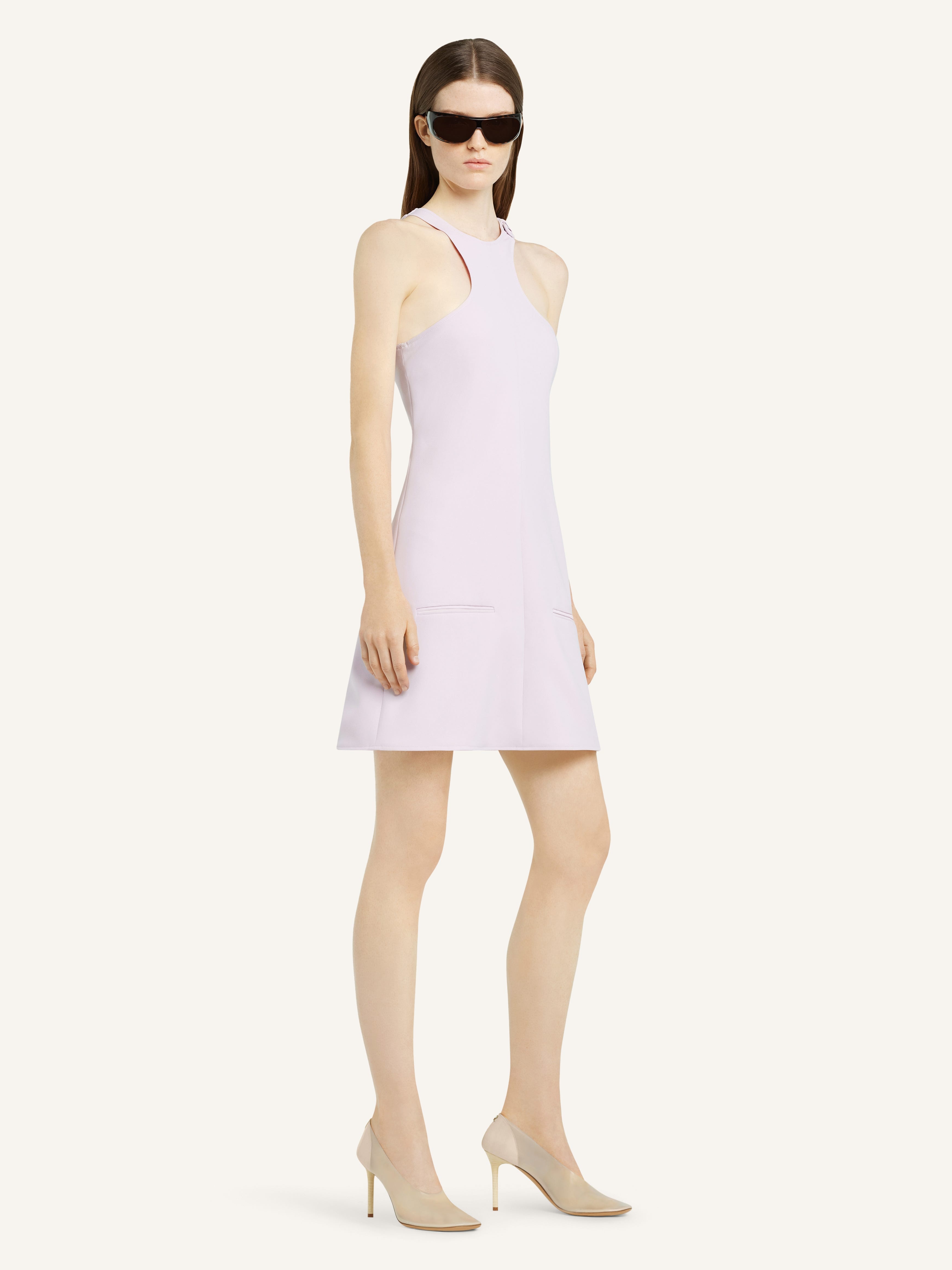 A-LINE SLEEVELESS SCUBA DRESS - 3