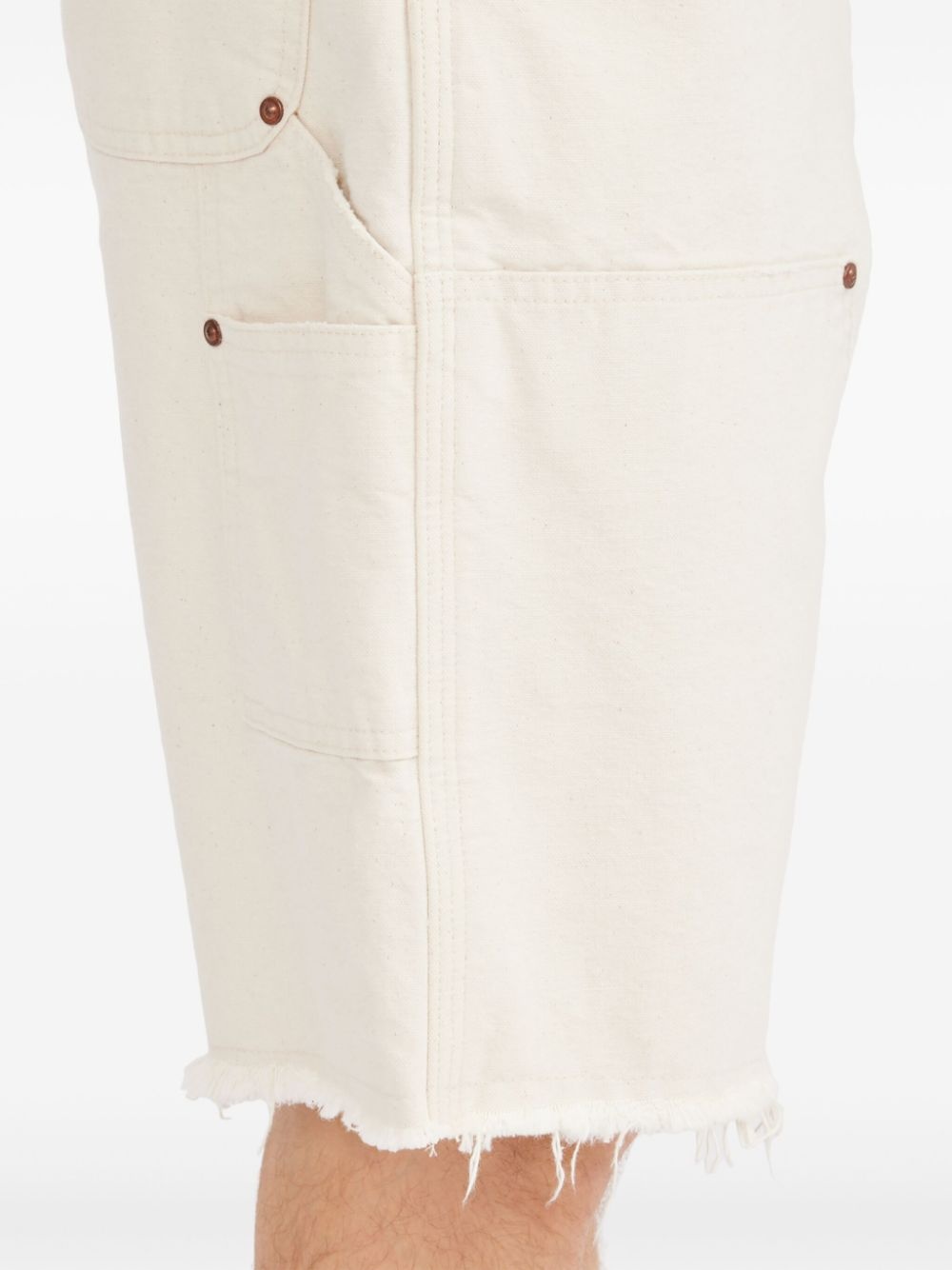 cotton denim shorts - 7