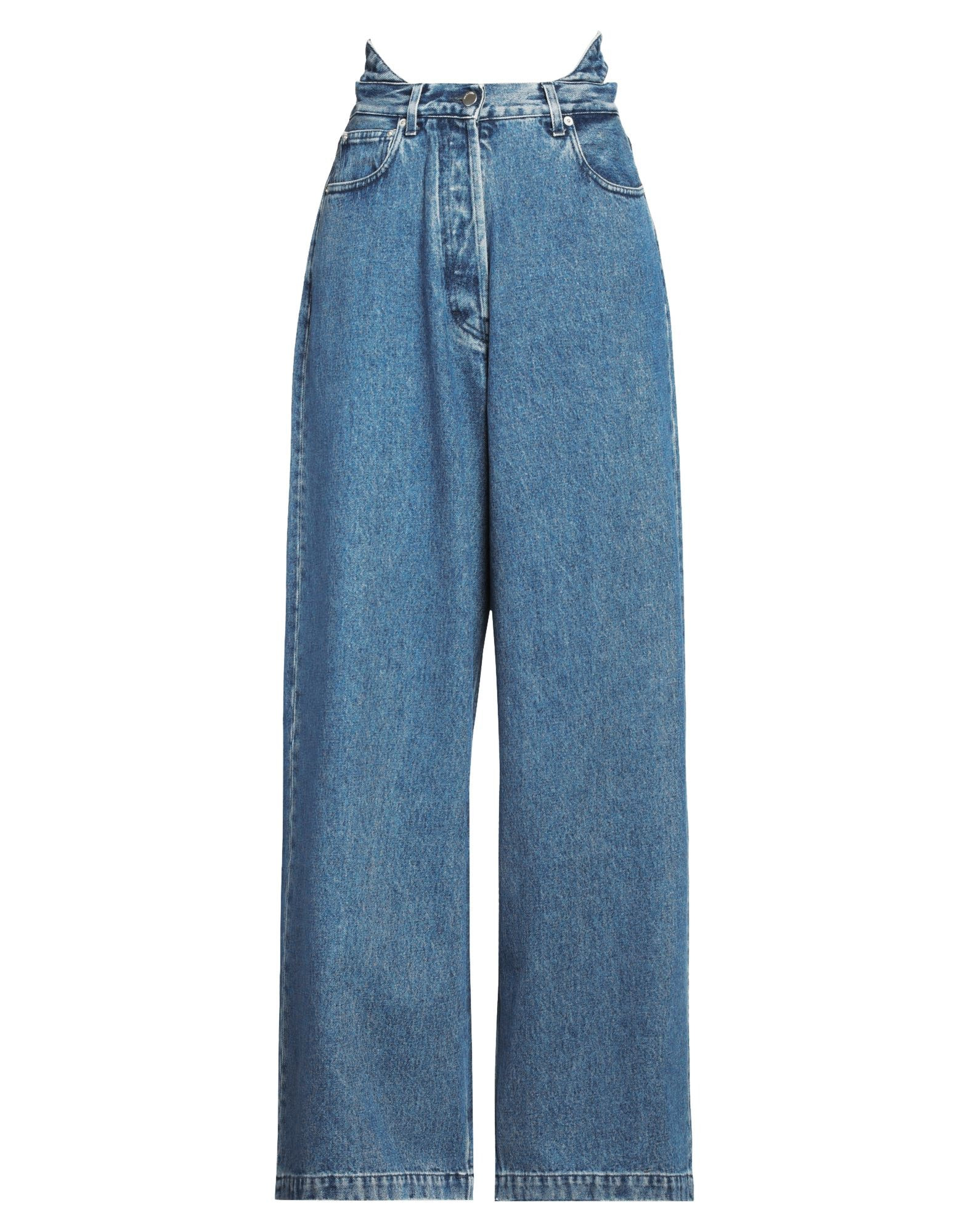 Blue Women's Denim Pants - 1