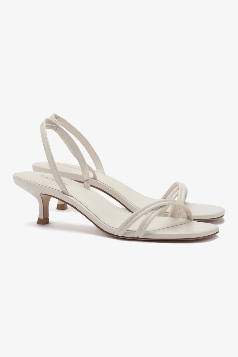 Mini Annie Sandal In Ivory Leather 3