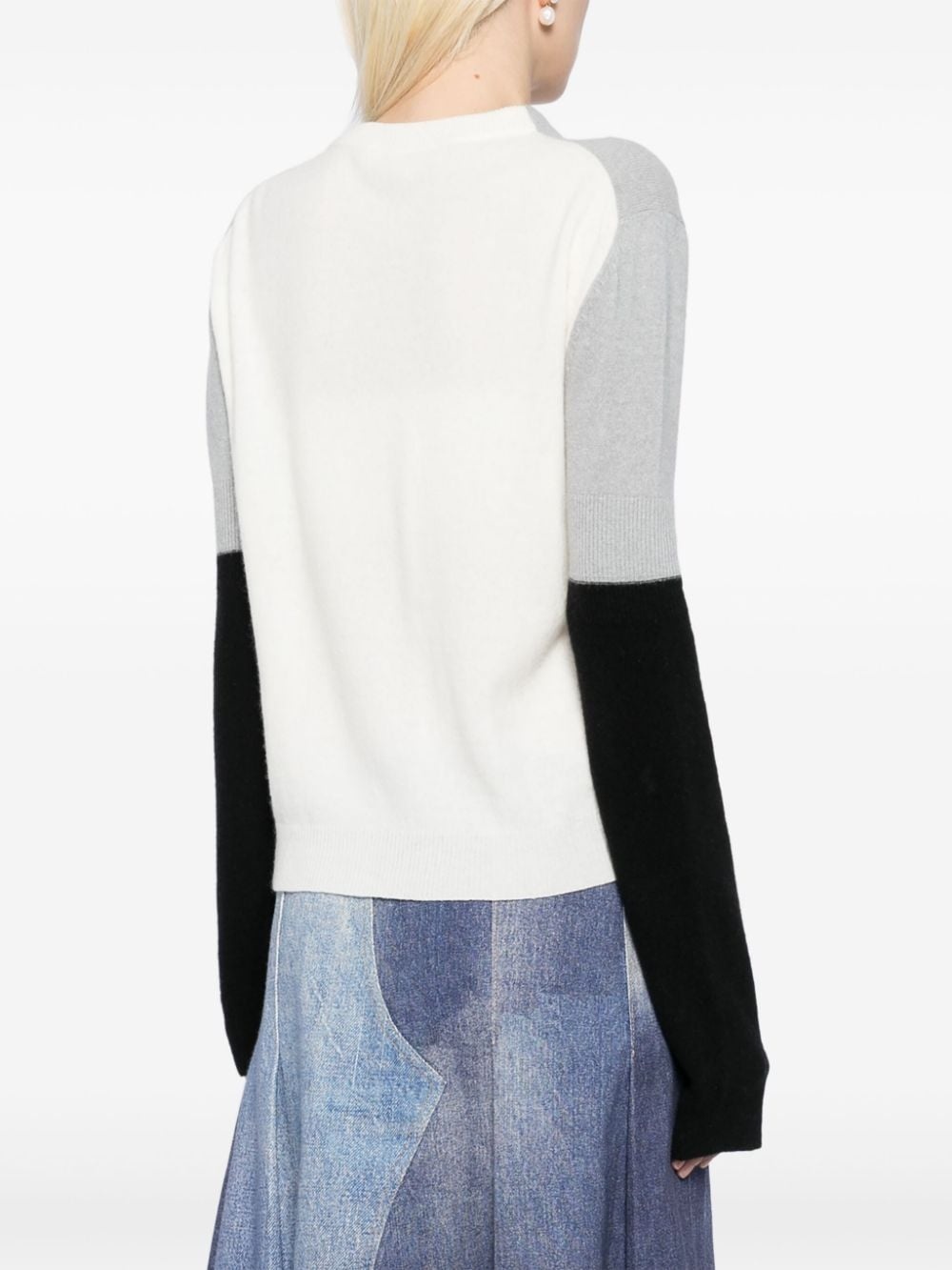 color-block cardigan - 4