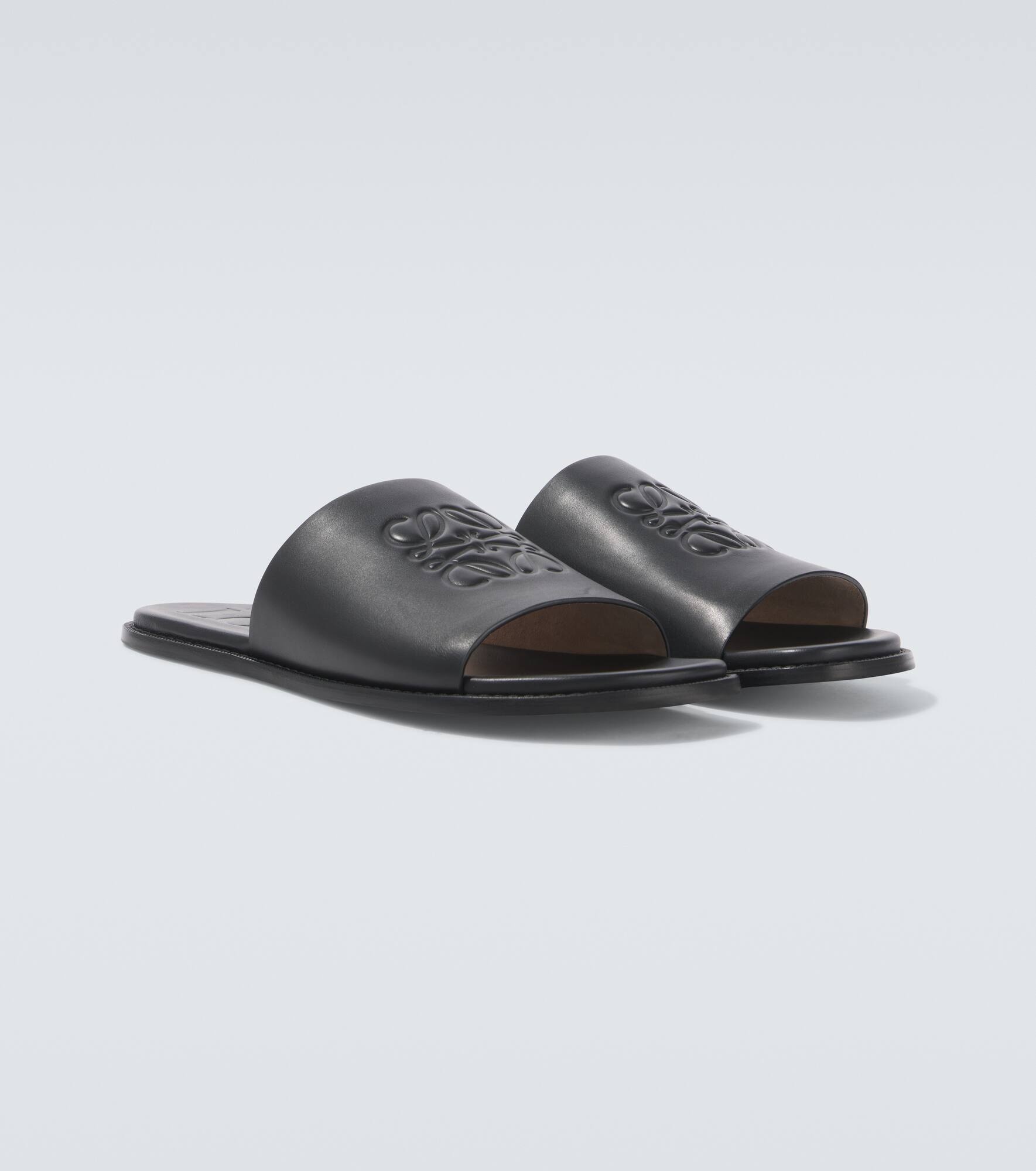 Paula's Ibiza Flex Anagram leather slides - 5