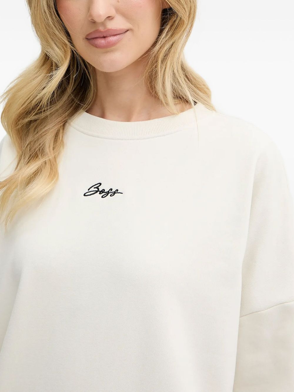 embroidered crew neck sweatshirt - 4