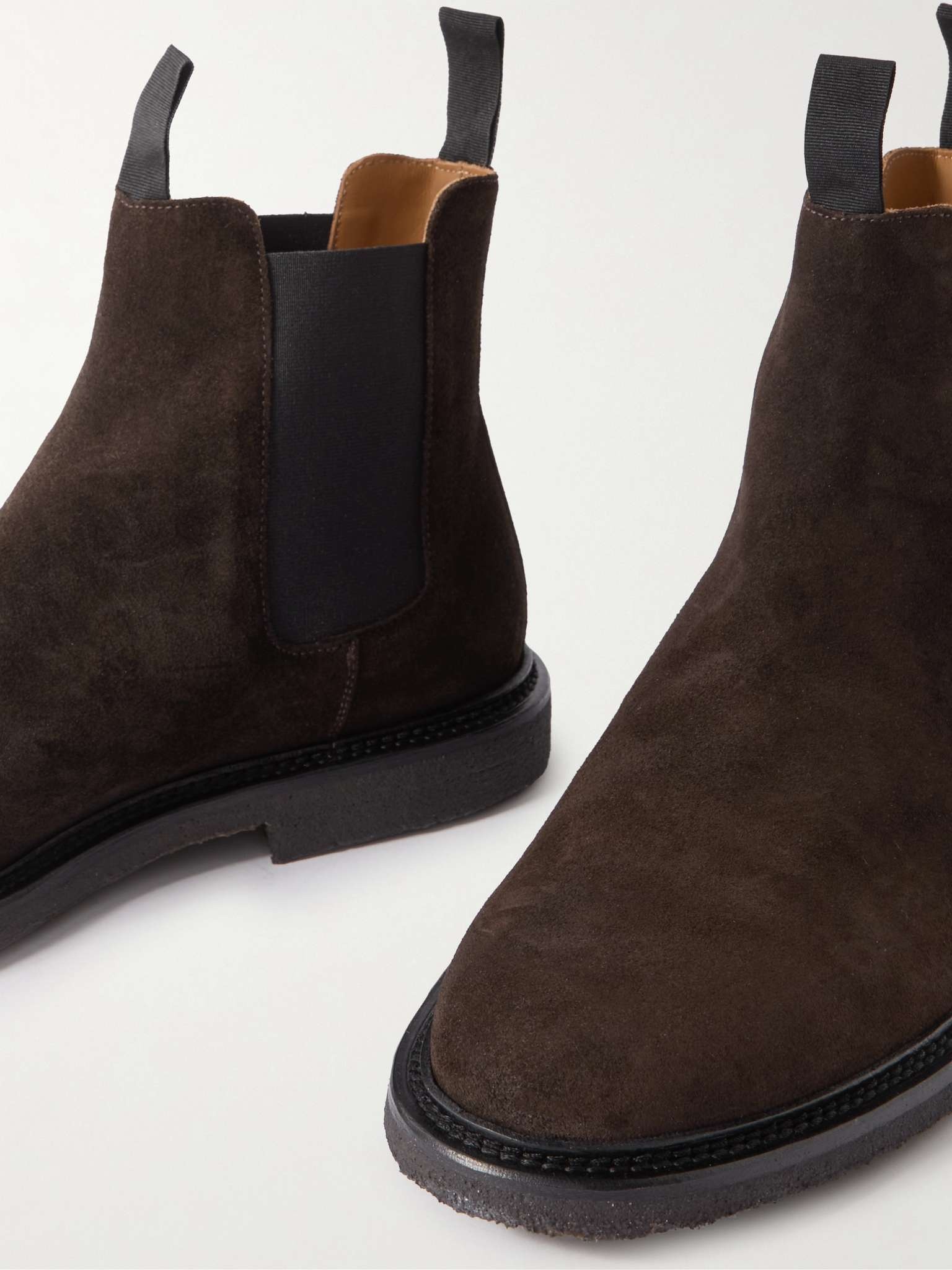 Waxed-Suede Chelsea Boots - 6